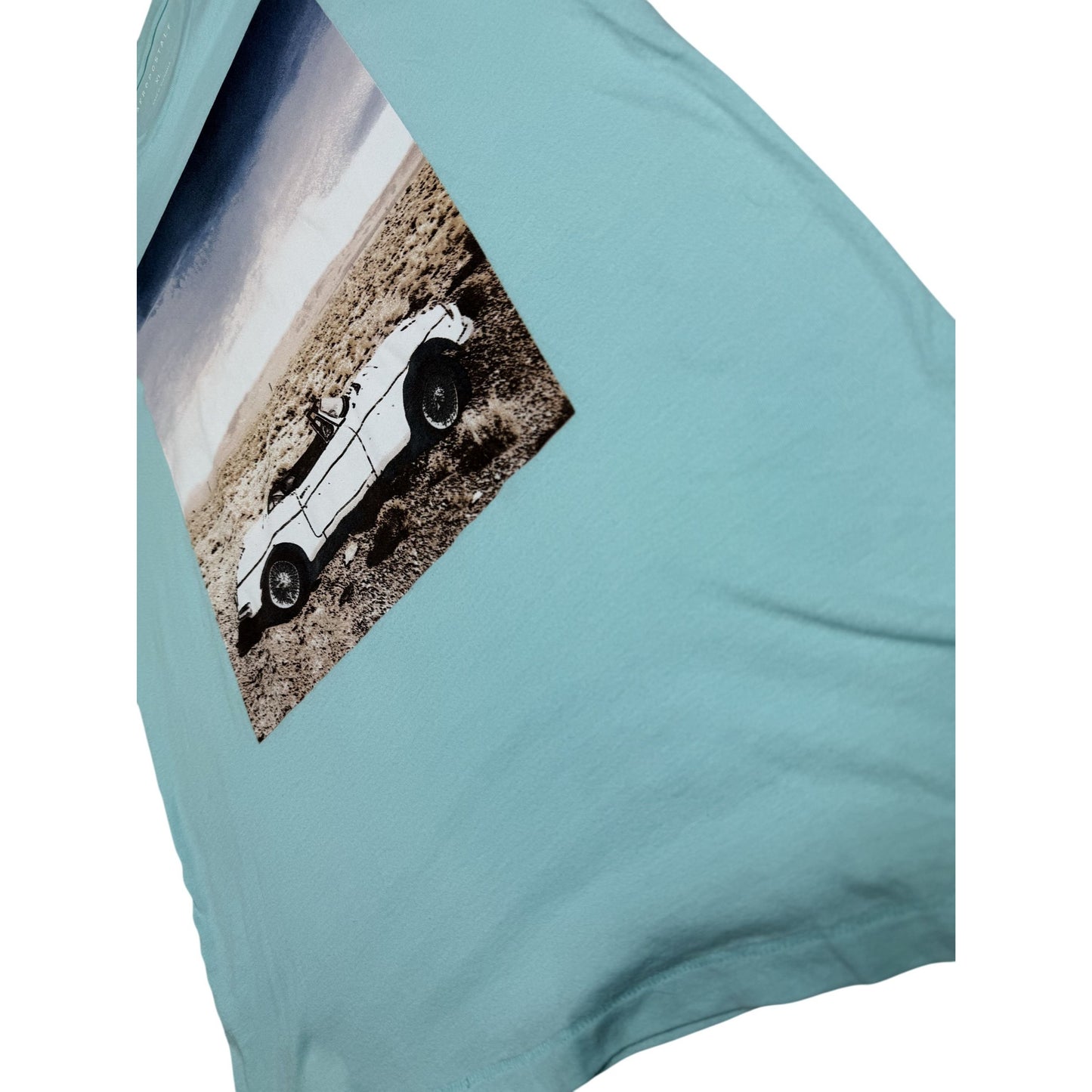 Aeropostale TShirt Desert Car Graphic Blue Short Sleeve Americana Road Trip XL