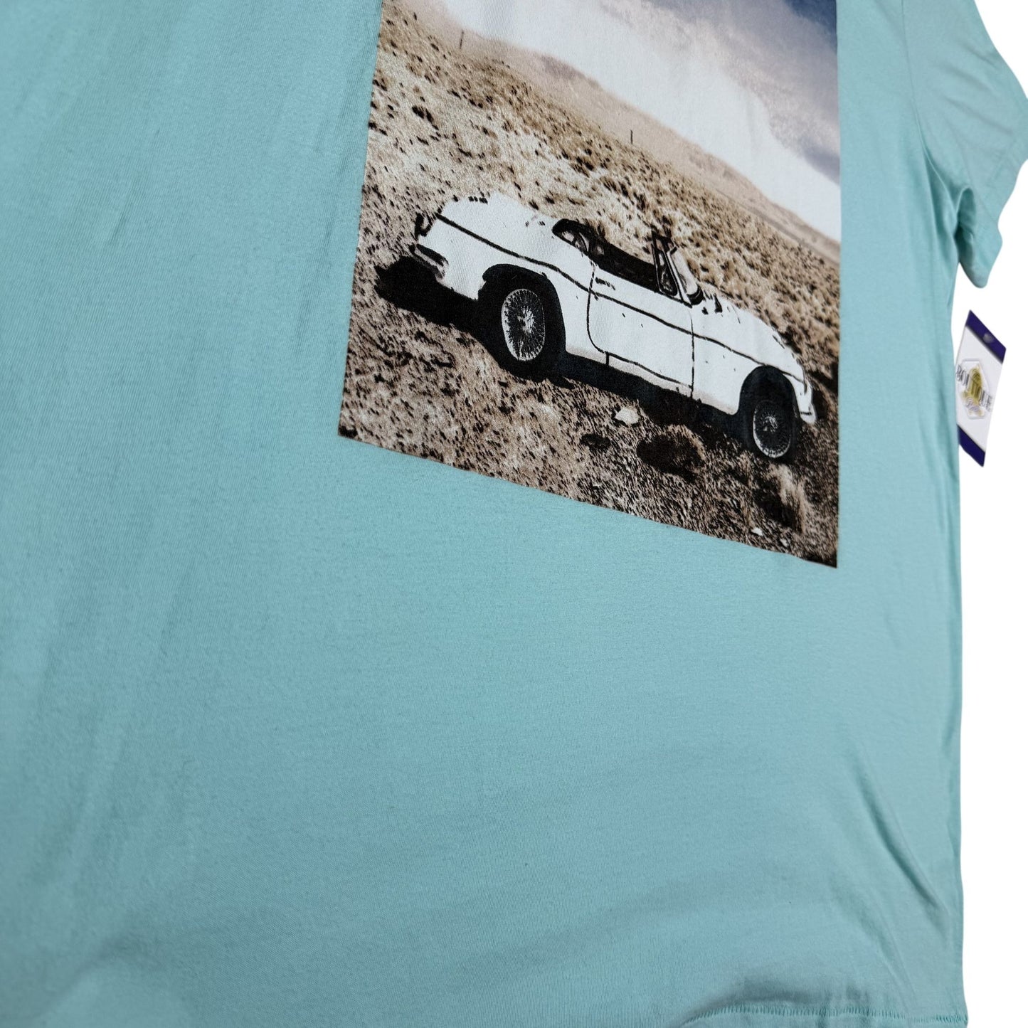 Aeropostale TShirt Desert Car Graphic Blue Short Sleeve Americana Road Trip XL
