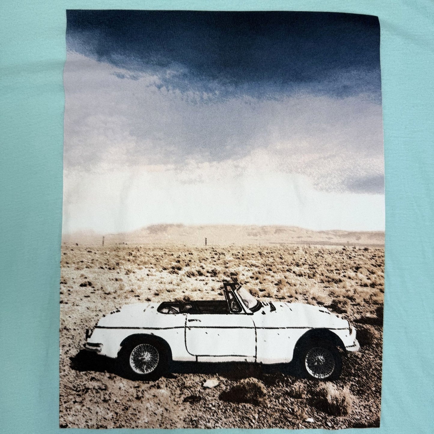 Aeropostale TShirt Desert Car Graphic Blue Short Sleeve Americana Road Trip XL