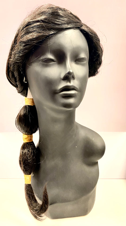 Aladdin Princess Jasmine Long Black Wig