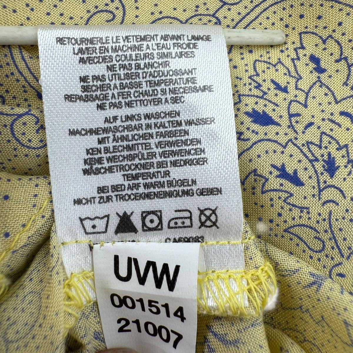 NWT Noble Outfitters XXL Yellow Paisley Western Boho Lace Tassel Peasant Blouse