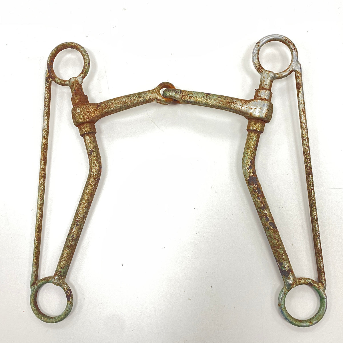 Vintage Western Curb Bit Jaw Breaker Jointed Sniffle Center Mouth Piece