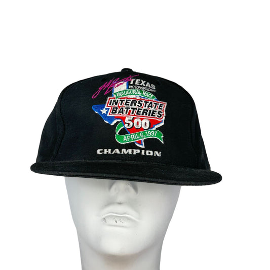 Vintage Jeff Burton Snapback Hat NASCAR 1997 Champion Texas Motor Speedway USA
