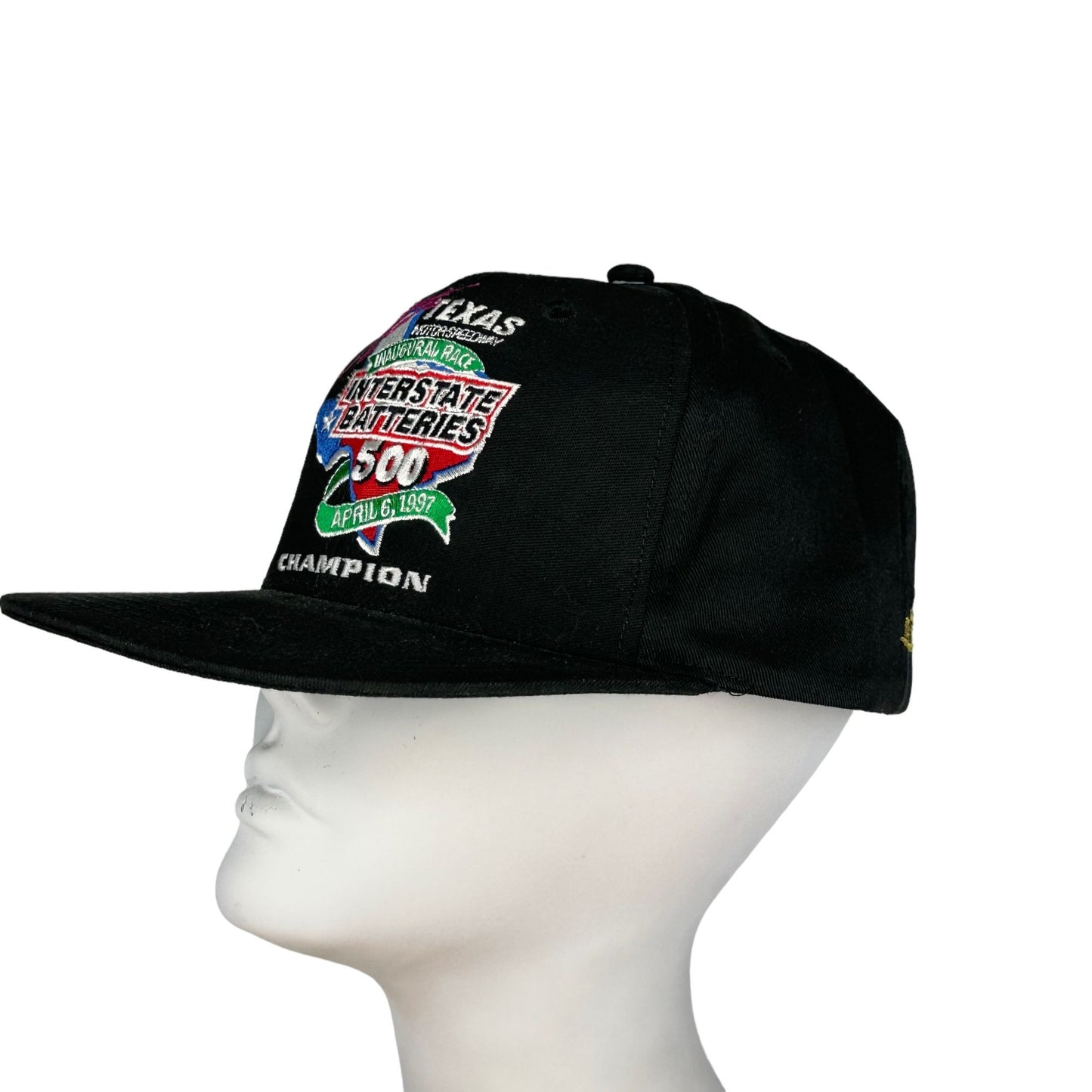 Vintage Jeff Burton Snapback Hat NASCAR 1997 Champion Texas Motor Speedway USA