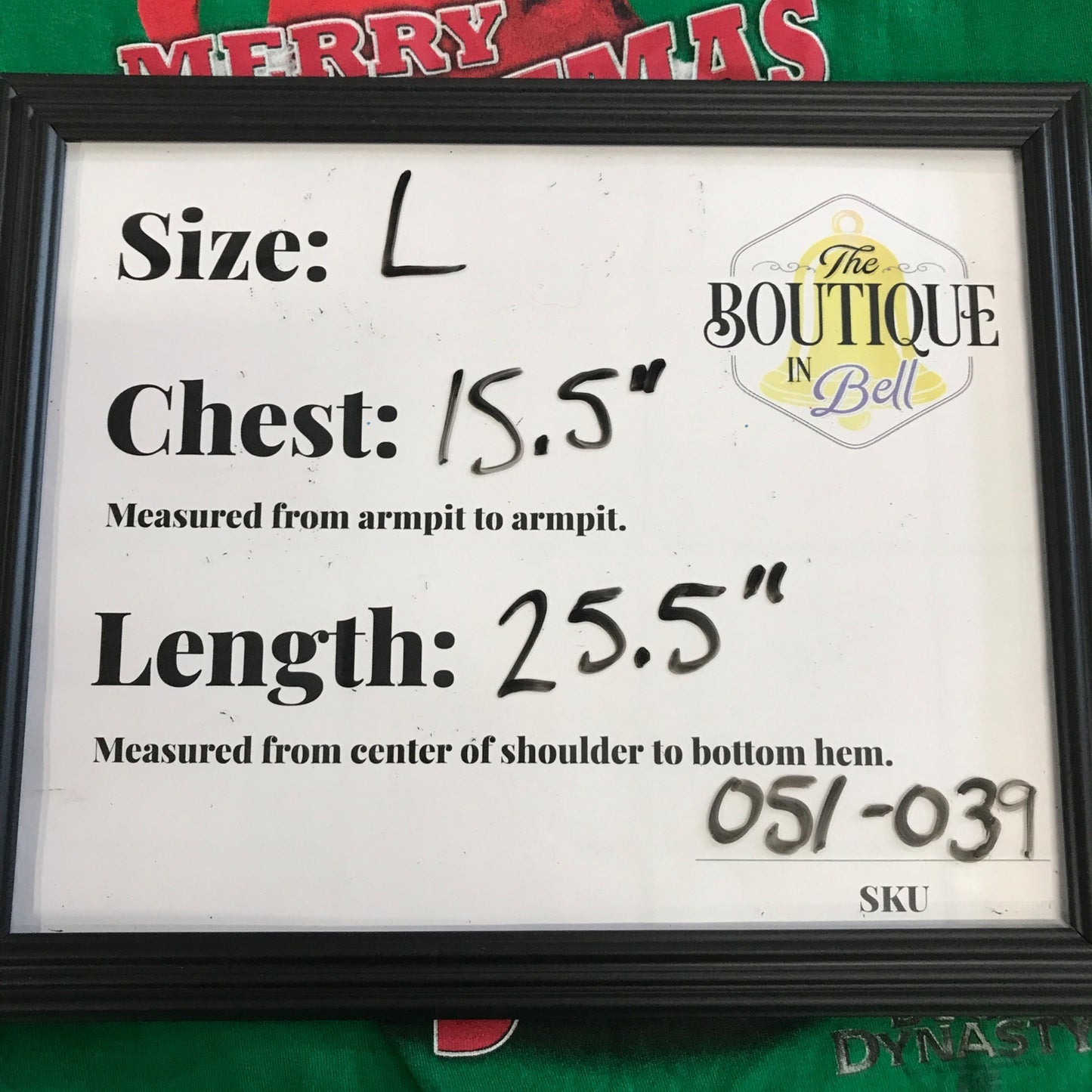 Duck Dynasty Xmas Tshirt L Green "Merry Christmas Jack" Uncle Si Novelty Redneck