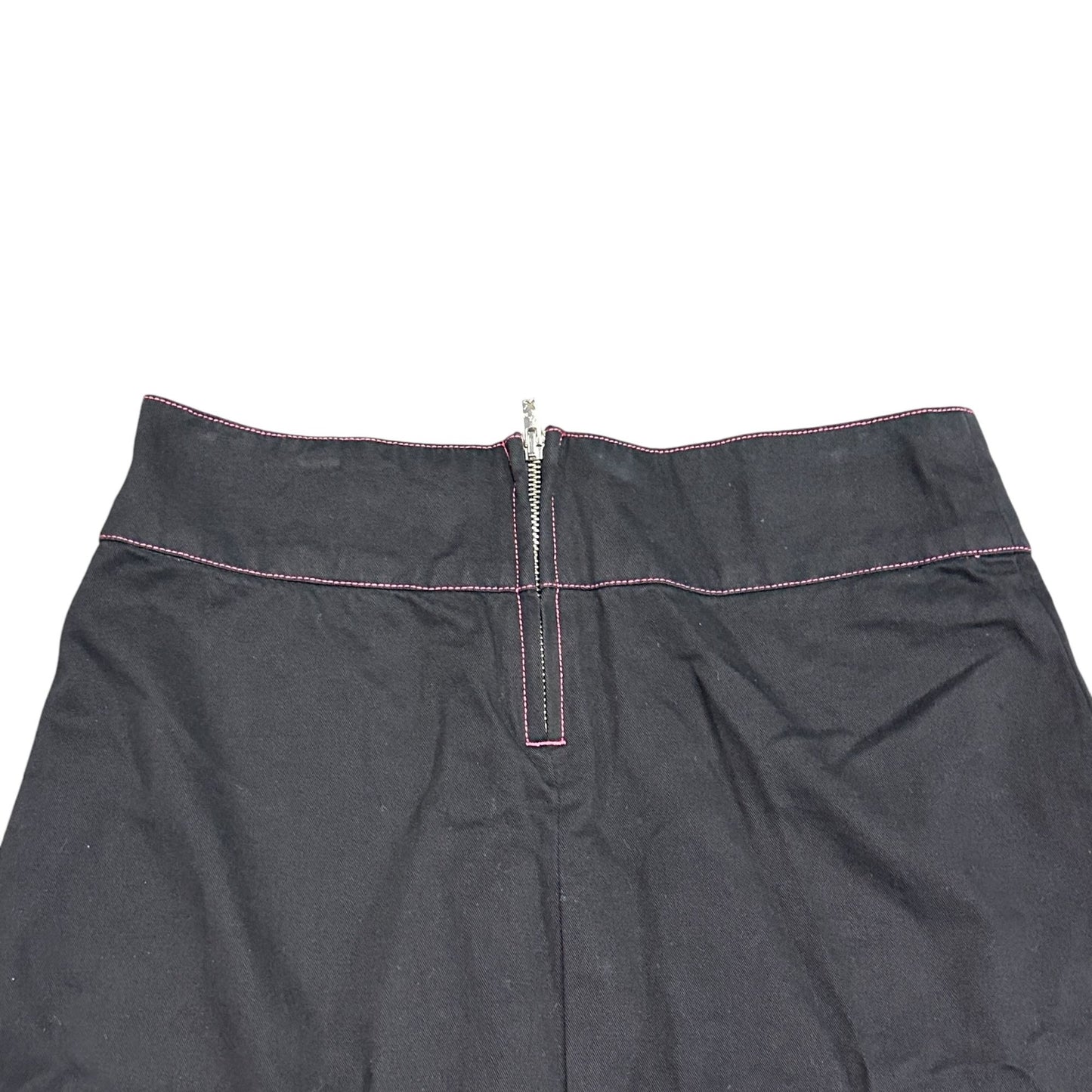 TRIPP NYC Daang Goodman Mini Skirt S Black Pink Plaid Pleated Punk Goth Y2K Emo