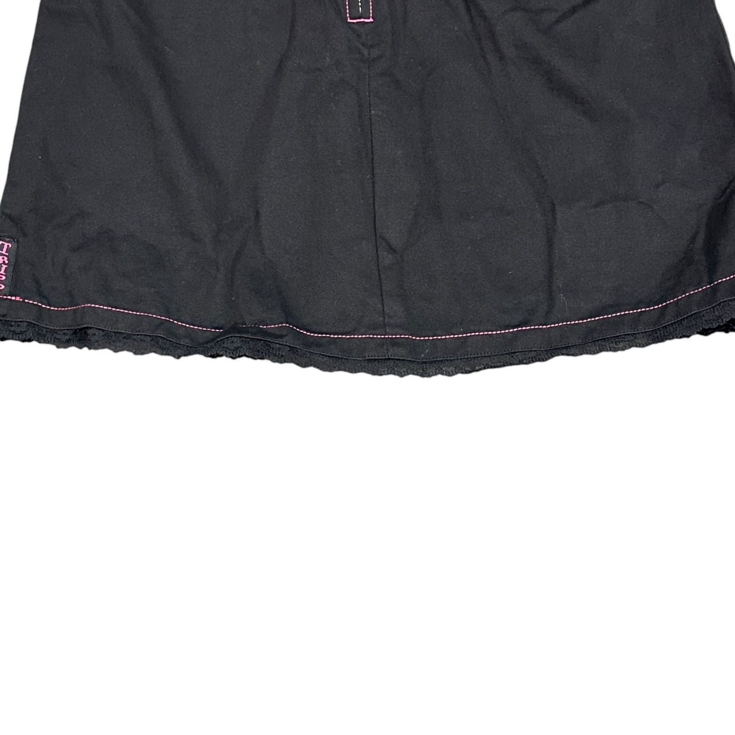 TRIPP NYC Daang Goodman Mini Skirt S Black Pink Plaid Pleated Punk Goth Y2K Emo