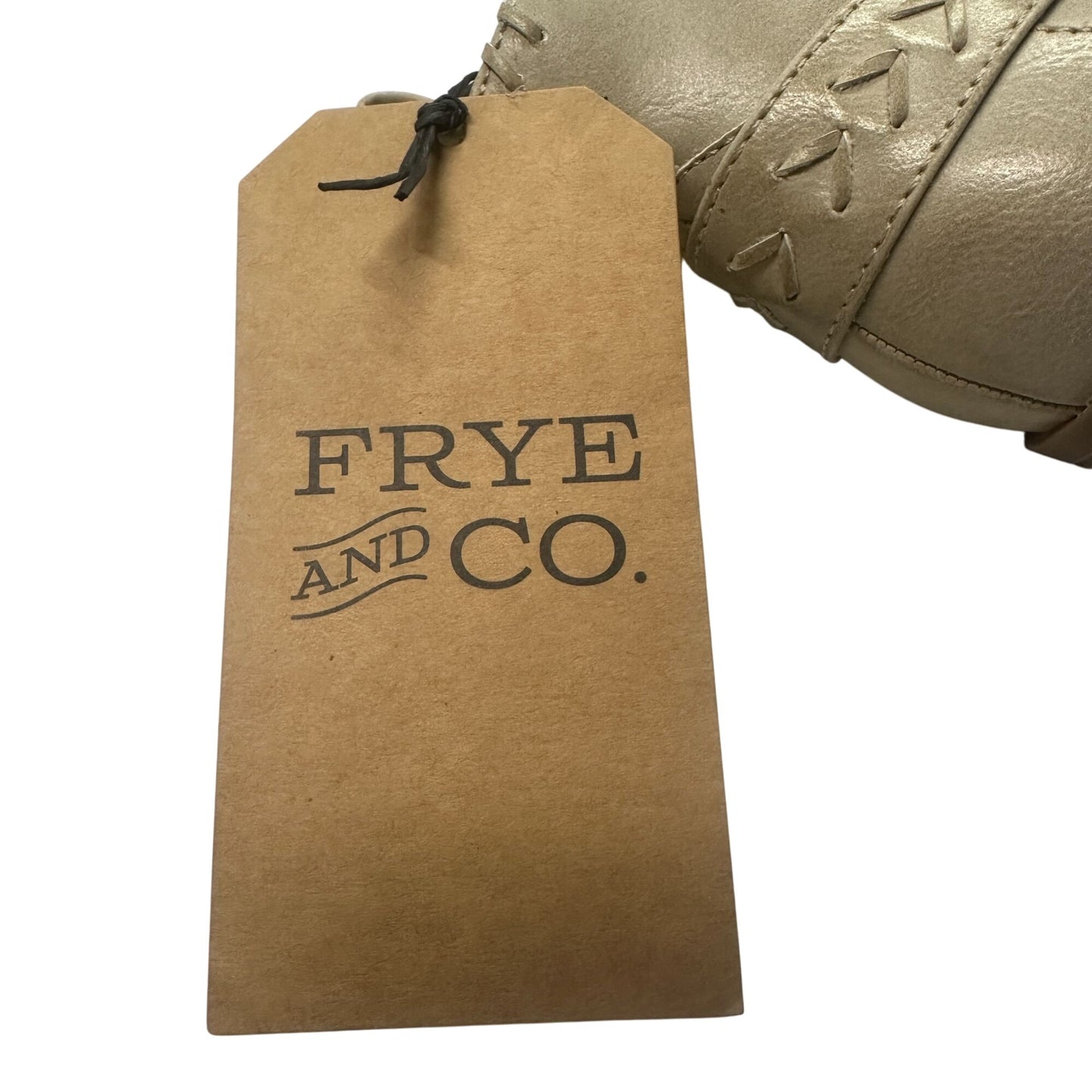 Frye & Co. Palma Western Booties 8M Beige Faux Leather Ankle Boots