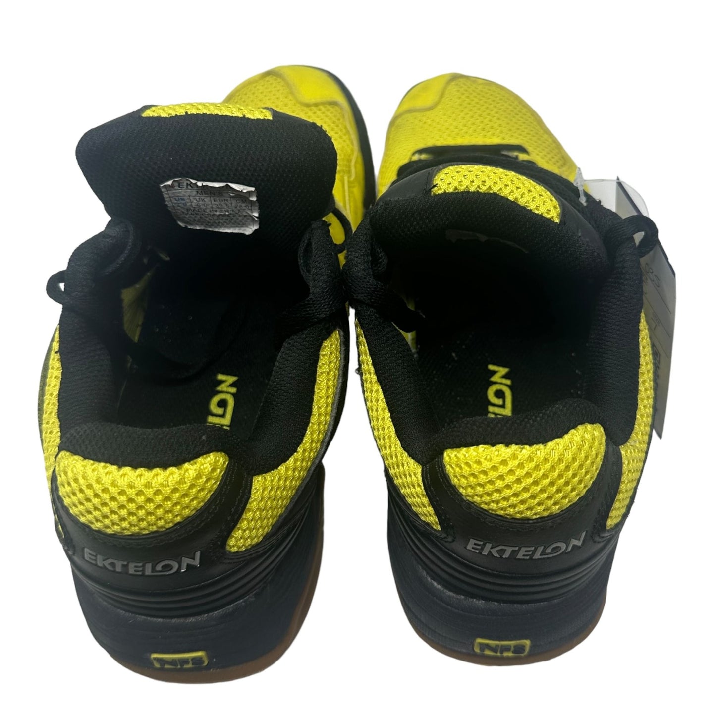 Ektelon Mens 7 Attack Low Shoe Racquetball 8E058703 Yellow Black Tennis Athletic