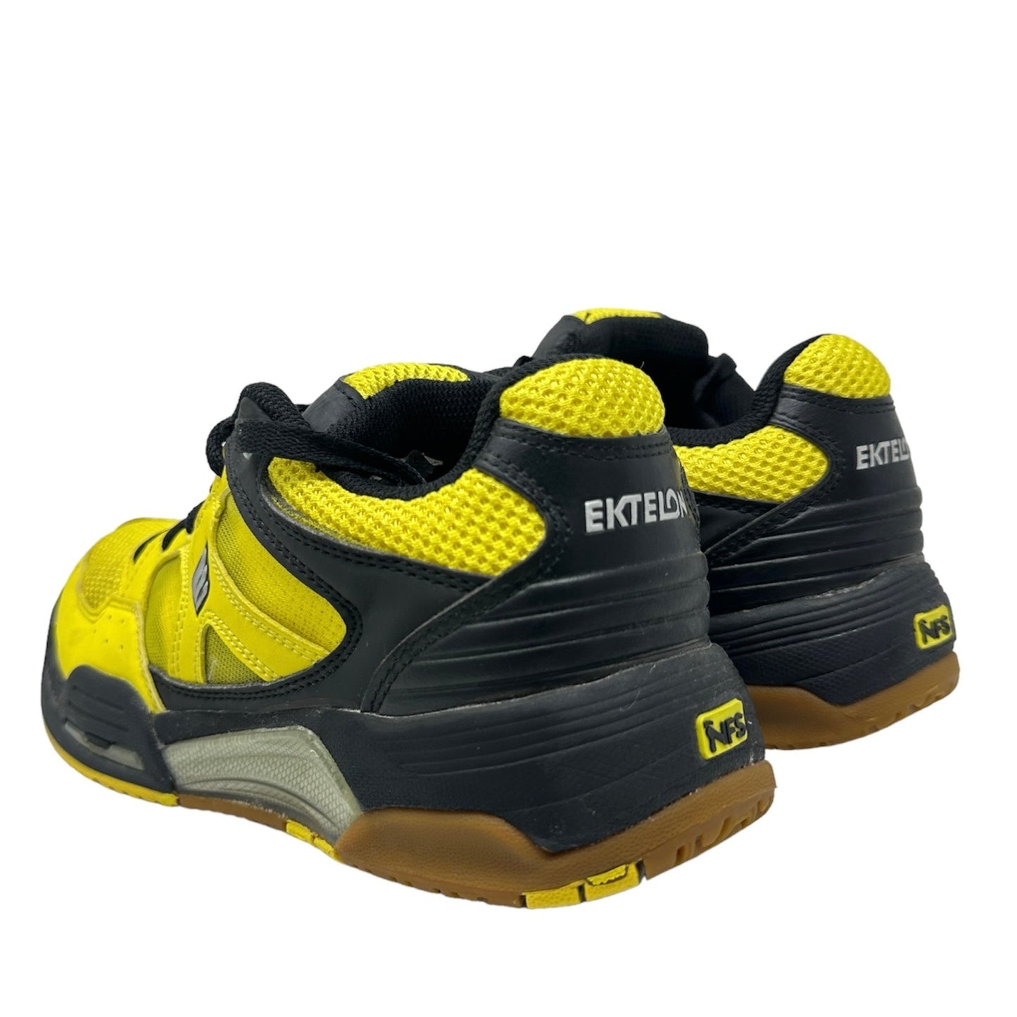 Ektelon Mens 7 Attack Low Shoe Racquetball 8E058703 Yellow Black Tennis Athletic