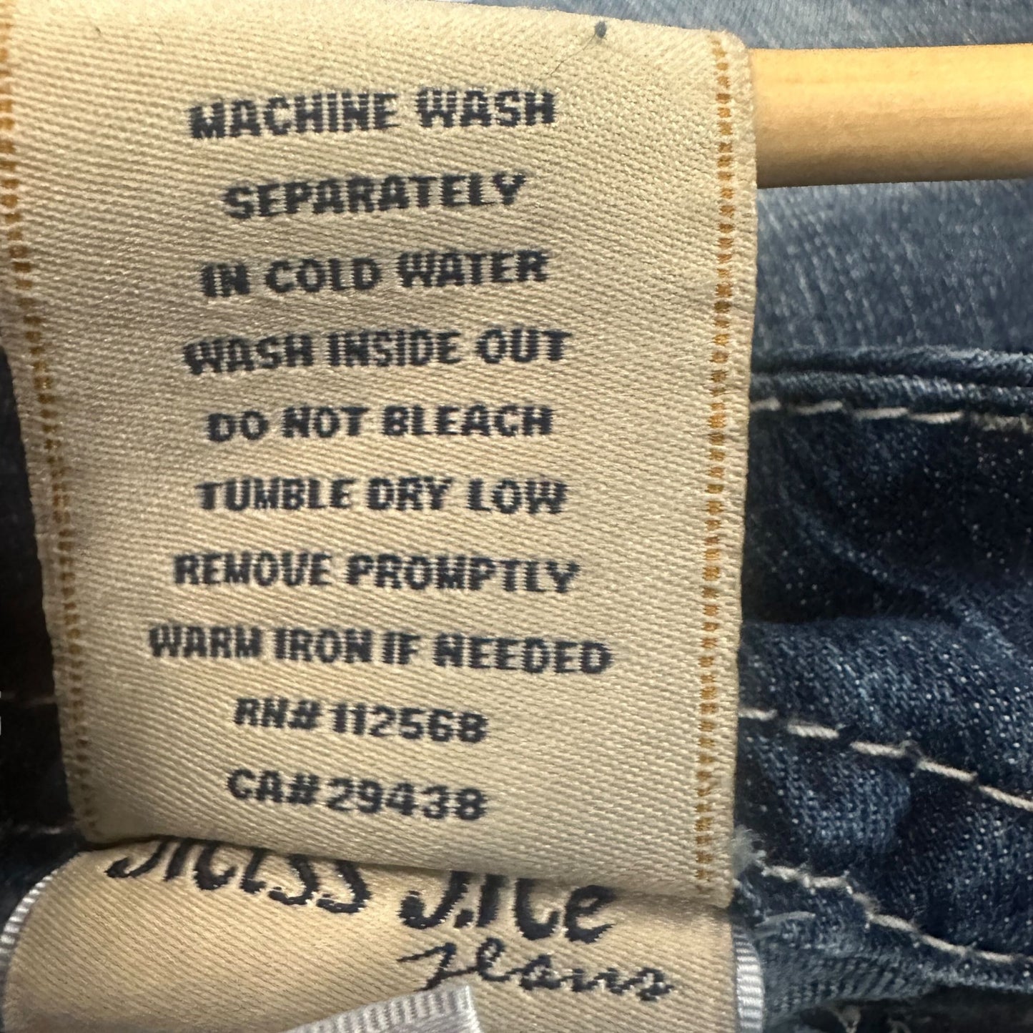 Miss Me Womens Size 30 Mid-Rise Cropped Jeans Blue Strech