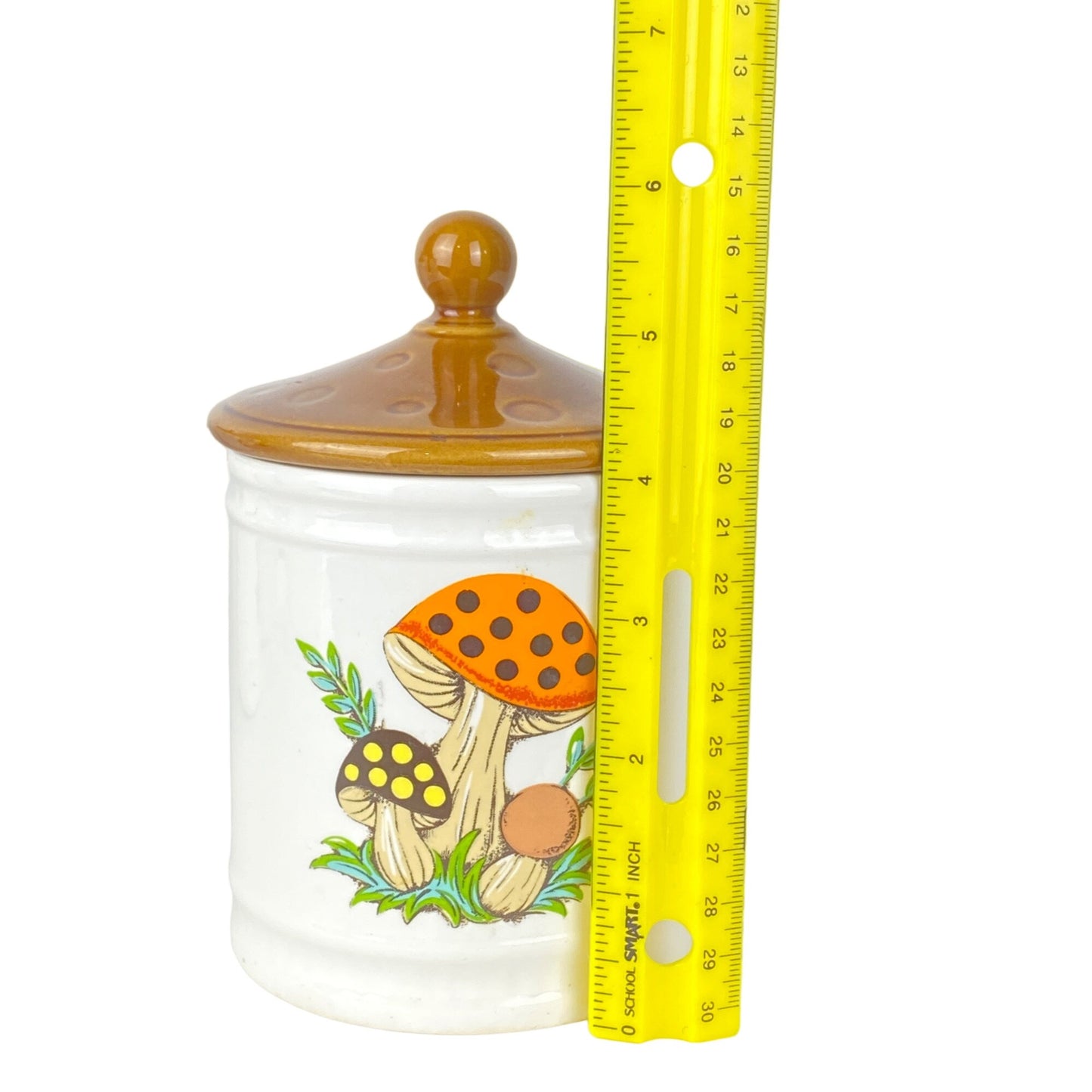 Vintage Sears, Roebucks and Co. 1982 “Merry Mushrooms” 4 -Piece Canister Set