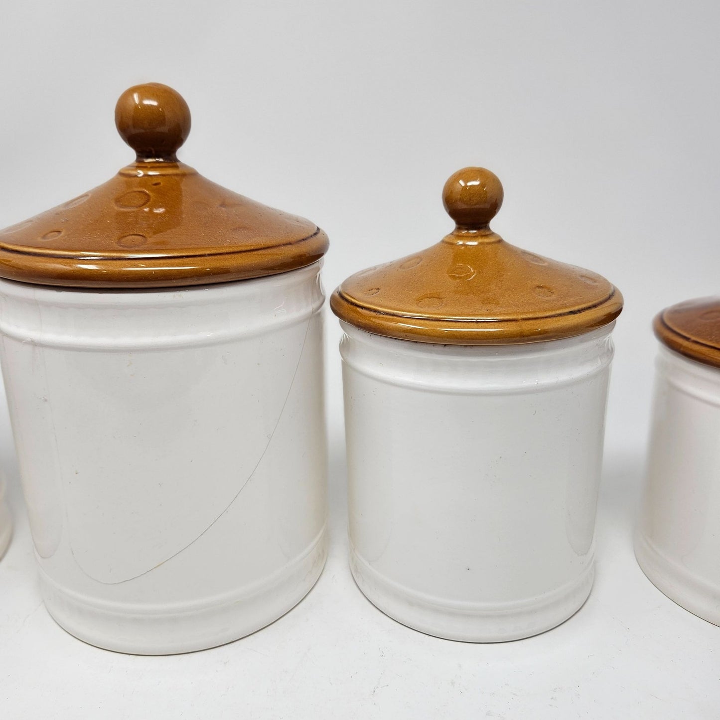 Vintage Sears, Roebucks and Co. 1982 “Merry Mushrooms” 4 -Piece Canister Set