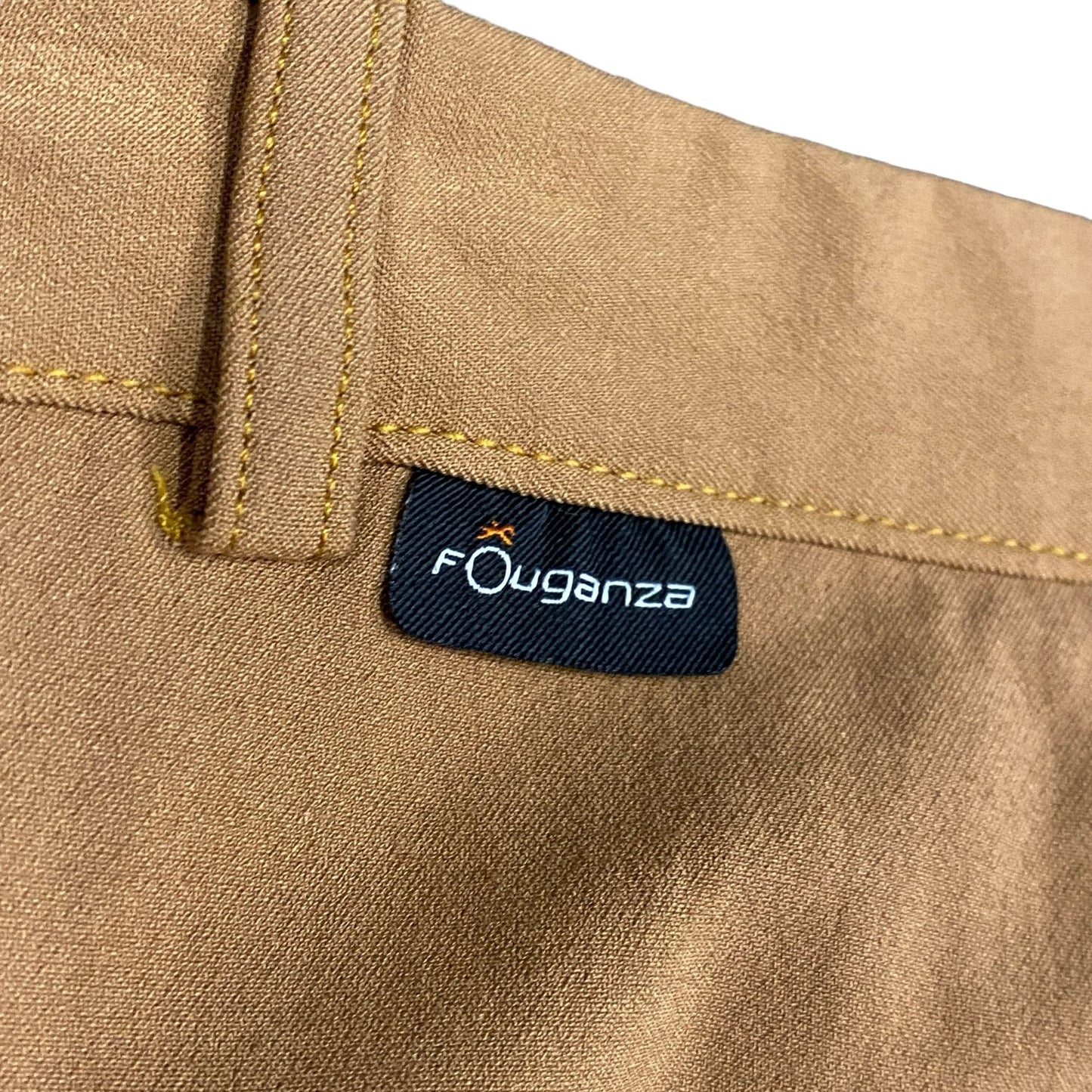 Fouganza Horseback Riding Pants Breeches Womens 28 Hazelnut Silicone Seat BR560