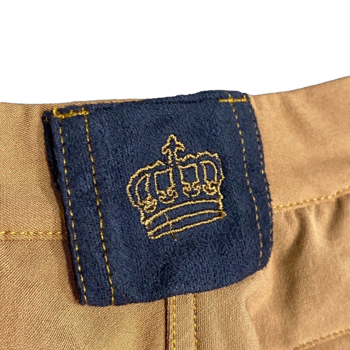 Fouganza Horseback Riding Pants Breeches Womens 28 Hazelnut Silicone Seat BR560