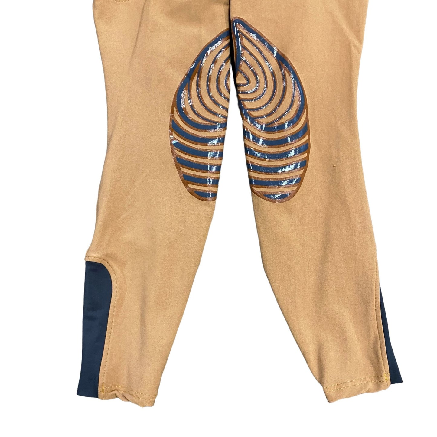 Fouganza Horseback Riding Pants Breeches Womens 28 Hazelnut Silicone Seat BR560