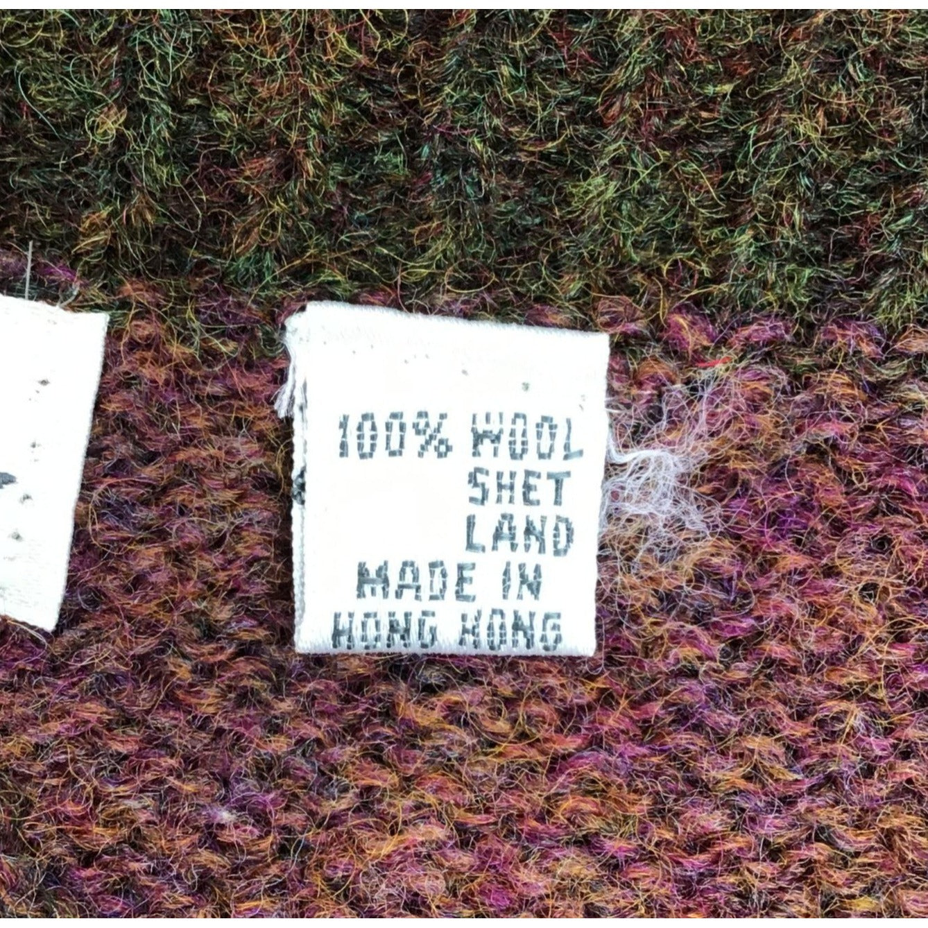 Vtg Ellen Tracy Shetland Wool Sweater Argyle Dark Academia S Purple Brown Blue