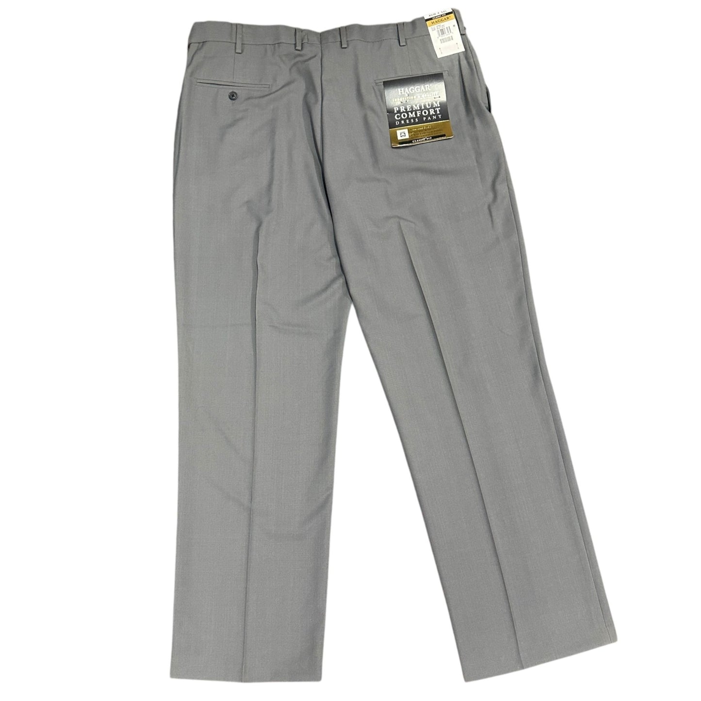 NWT Haggar 40 Premium Comfort Expandable Waist Stretch Dress Pants Wrinkle Free