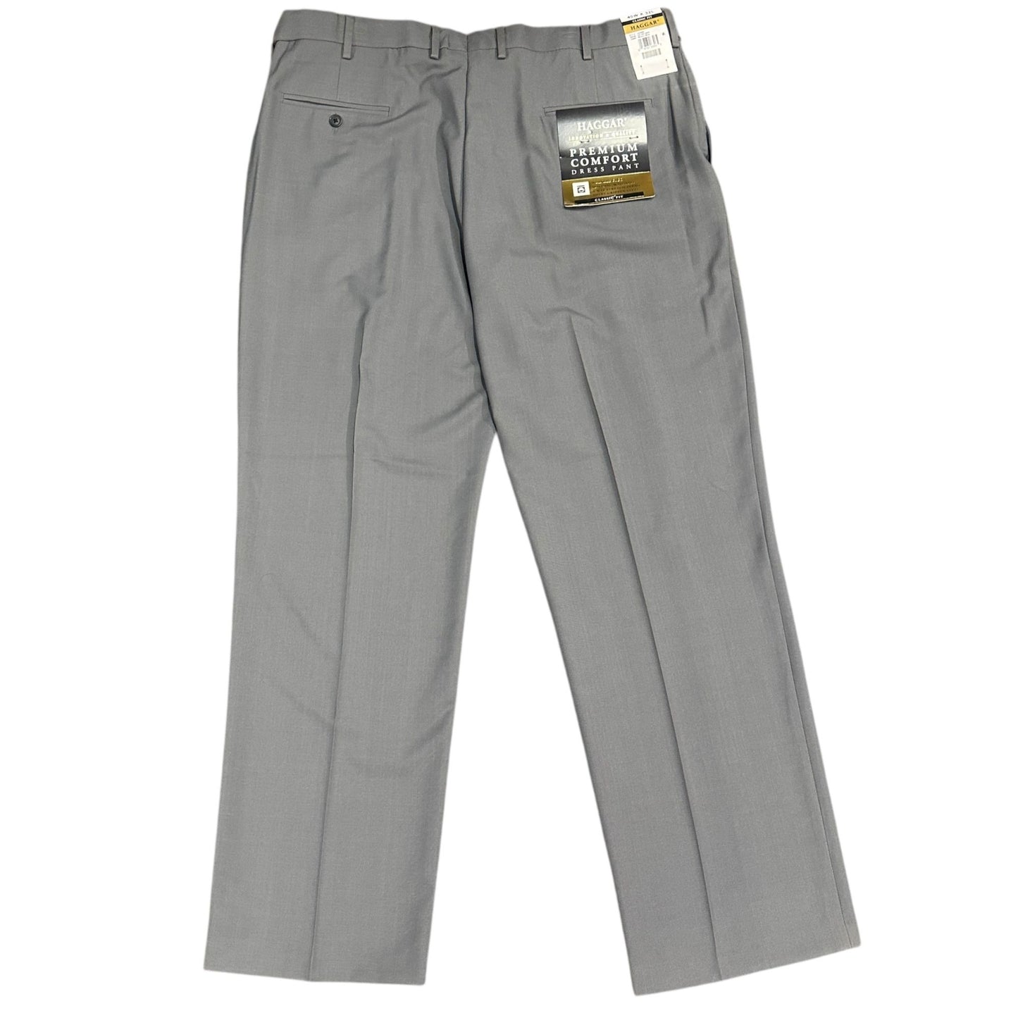 NWT Haggar 40 Premium Comfort Expandable Waist Stretch Dress Pants Wrinkle Free