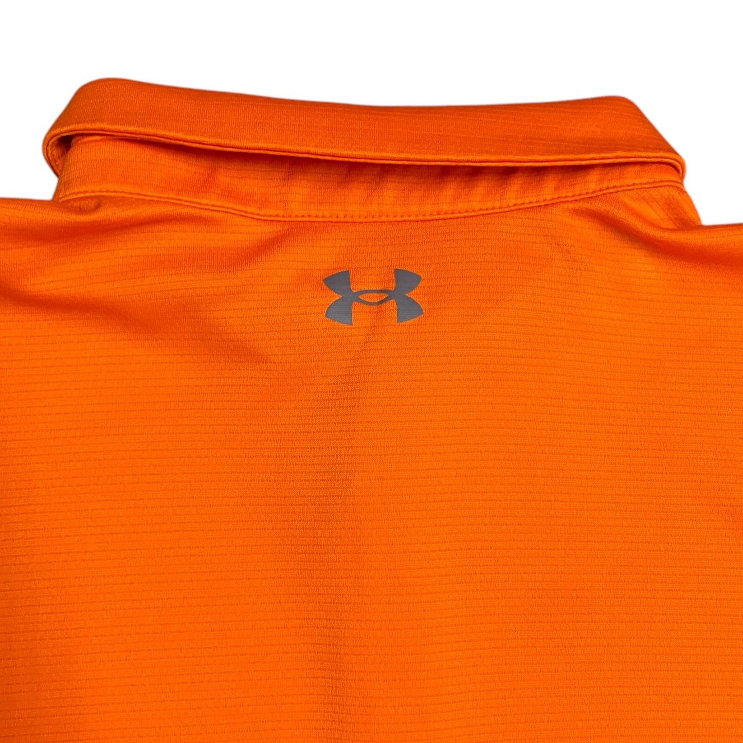 Under Armour Mens 3XL Orange Golf Polo Shirt Performance Short Sleeve Stretch