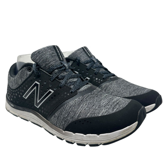 New Balance Womens 8.5 Gray Black 577 v4 Cush Cross Trainers Low Top Sneakers