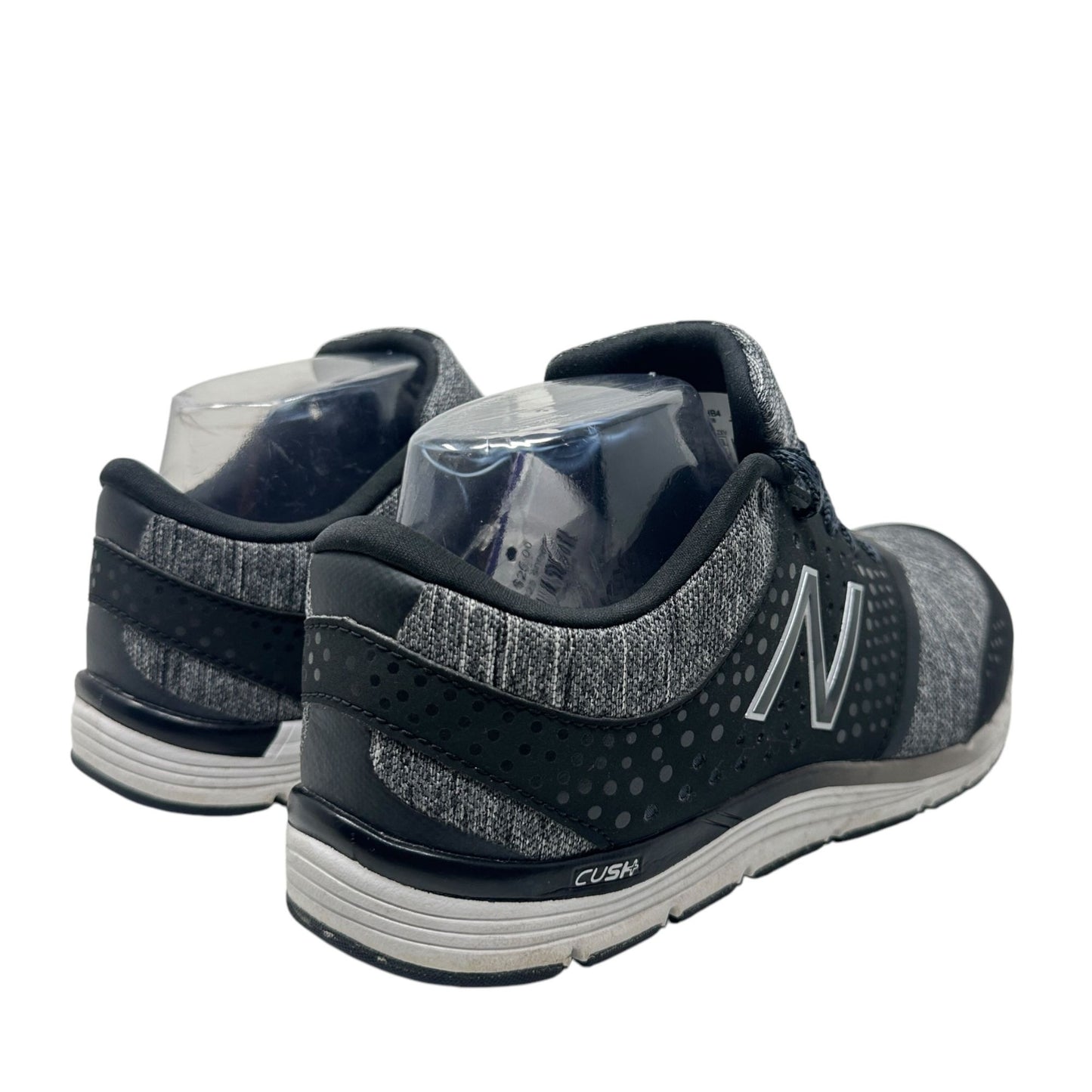 New Balance Womens 8.5 Gray Black 577 v4 Cush Cross Trainers Low Top Sneakers