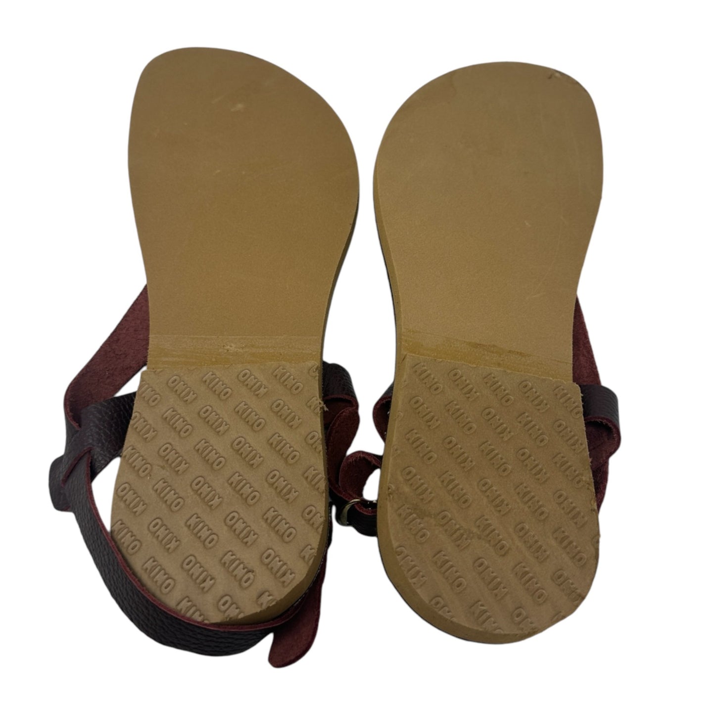 Kino Sandals Womens 10 Brown Leather Slingback Strappy Shoes Made in Key West FL