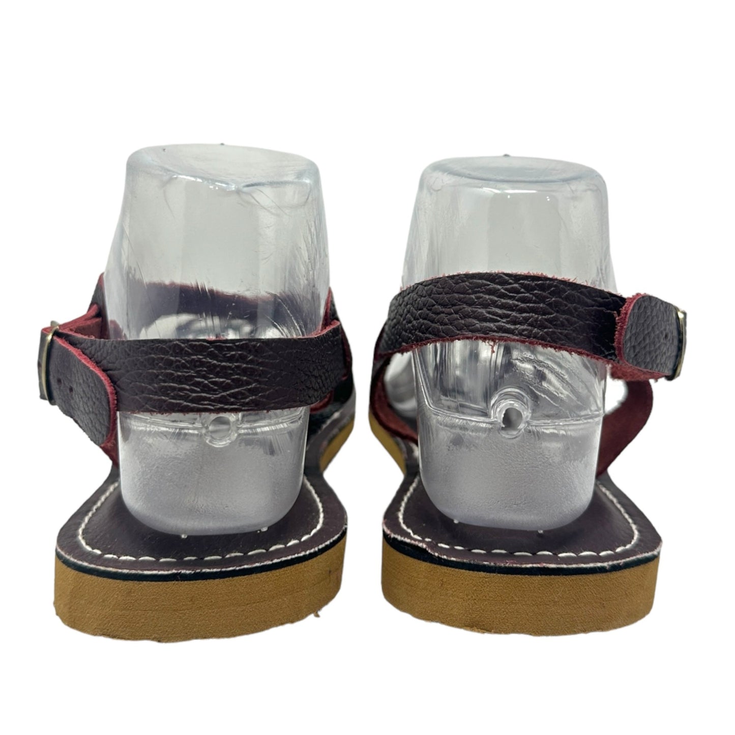 Kino Sandals Womens 10 Brown Leather Slingback Strappy Shoes Made in Key West FL