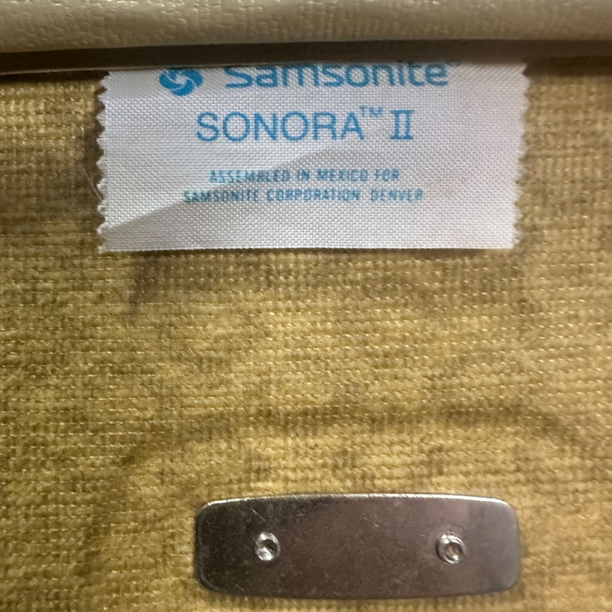 Vtg Samsonite Sonora II Brown Leather Suitcase Dual Compartments Sturdy Handles