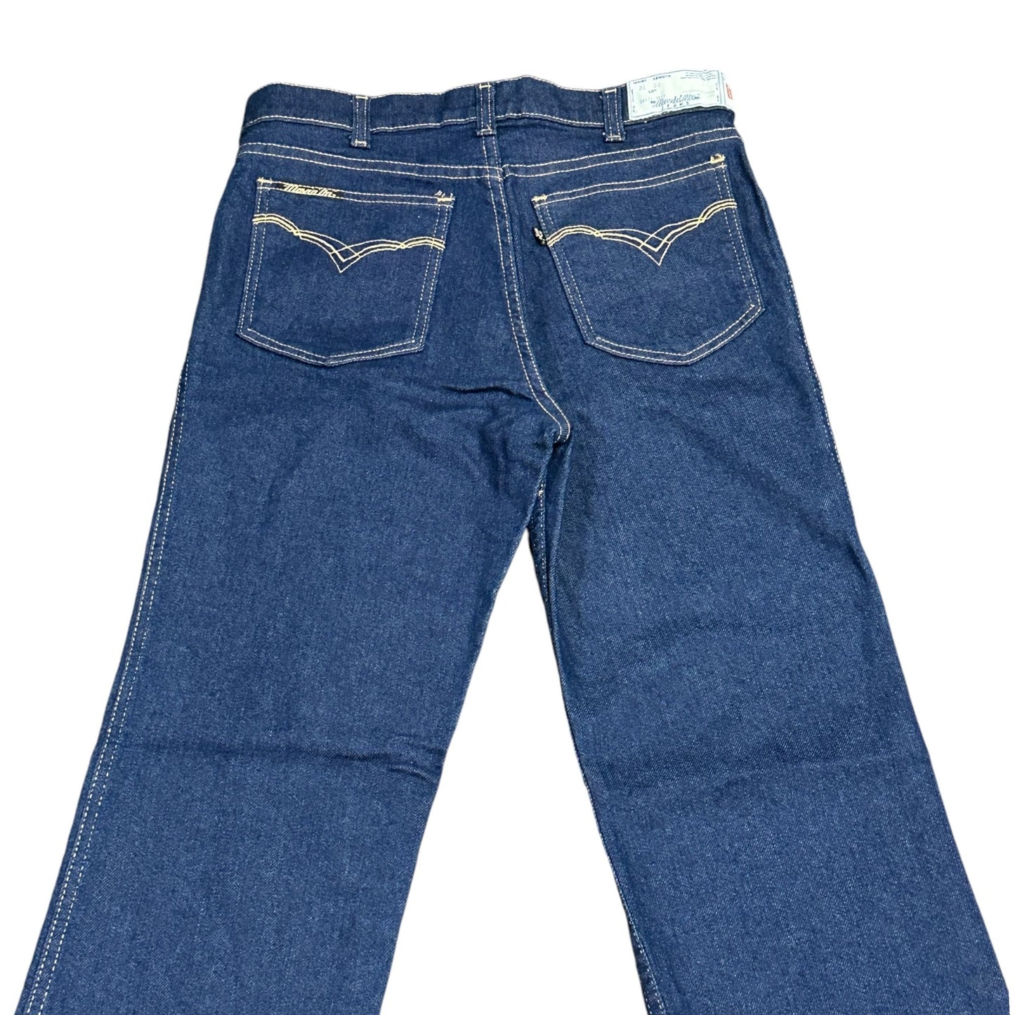 Vtg 70s Levis Movin On Jeans Stretch Denim High Rise Dark Wash 31x30 USA NEW