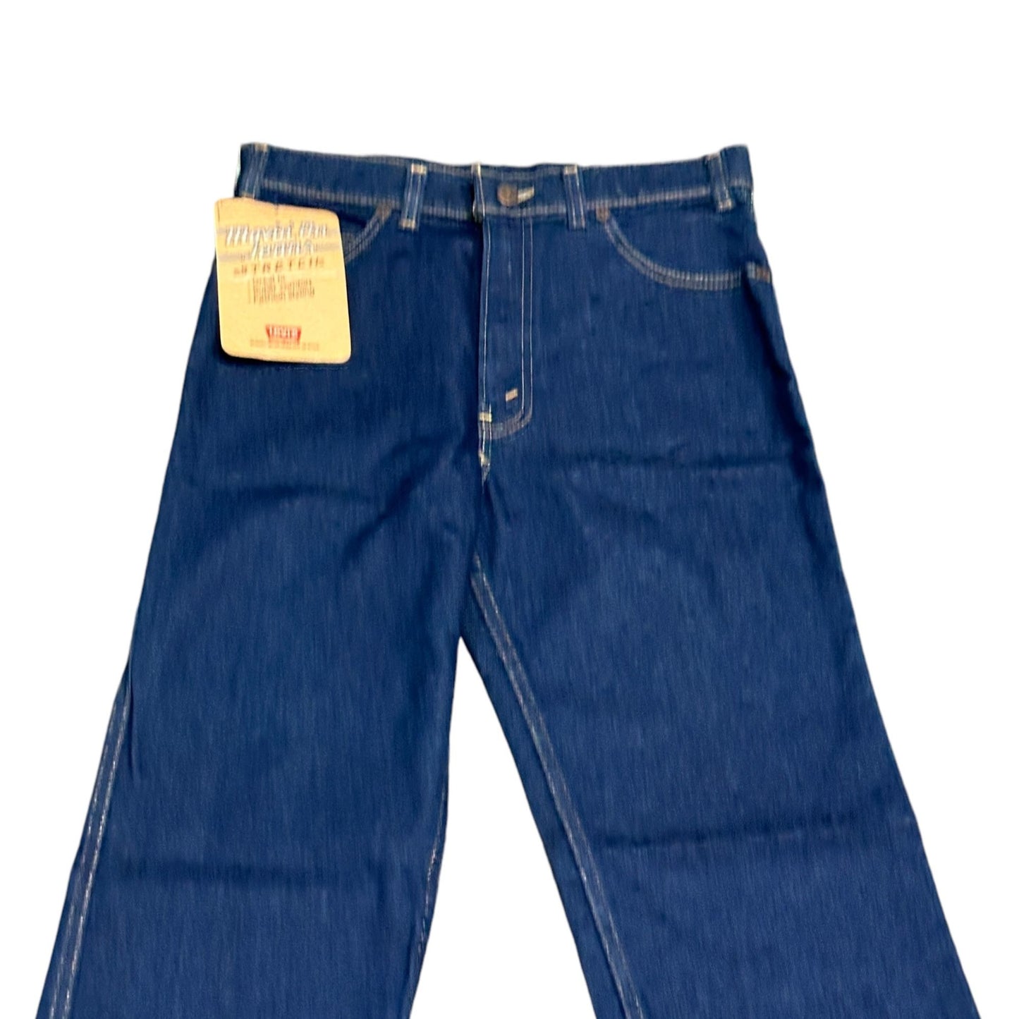 Vtg 70s Levis Movin On Jeans Stretch Denim High Rise Dark Wash 31x30 USA NEW