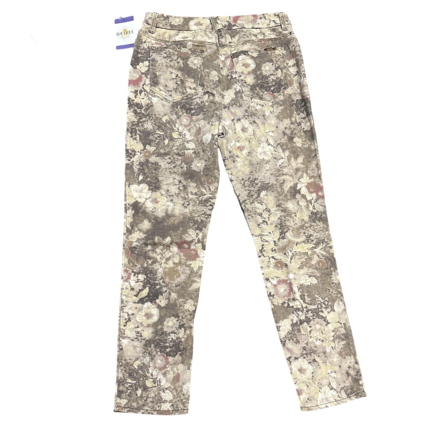 Chicos 0.5 So Slimming Girlfriend Ankle Jeans Floral Nonnacore Soft Girl Small