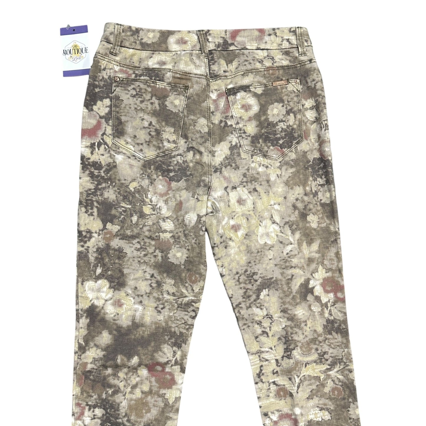 Chicos 0.5 So Slimming Girlfriend Ankle Jeans Floral Nonnacore Soft Girl Small