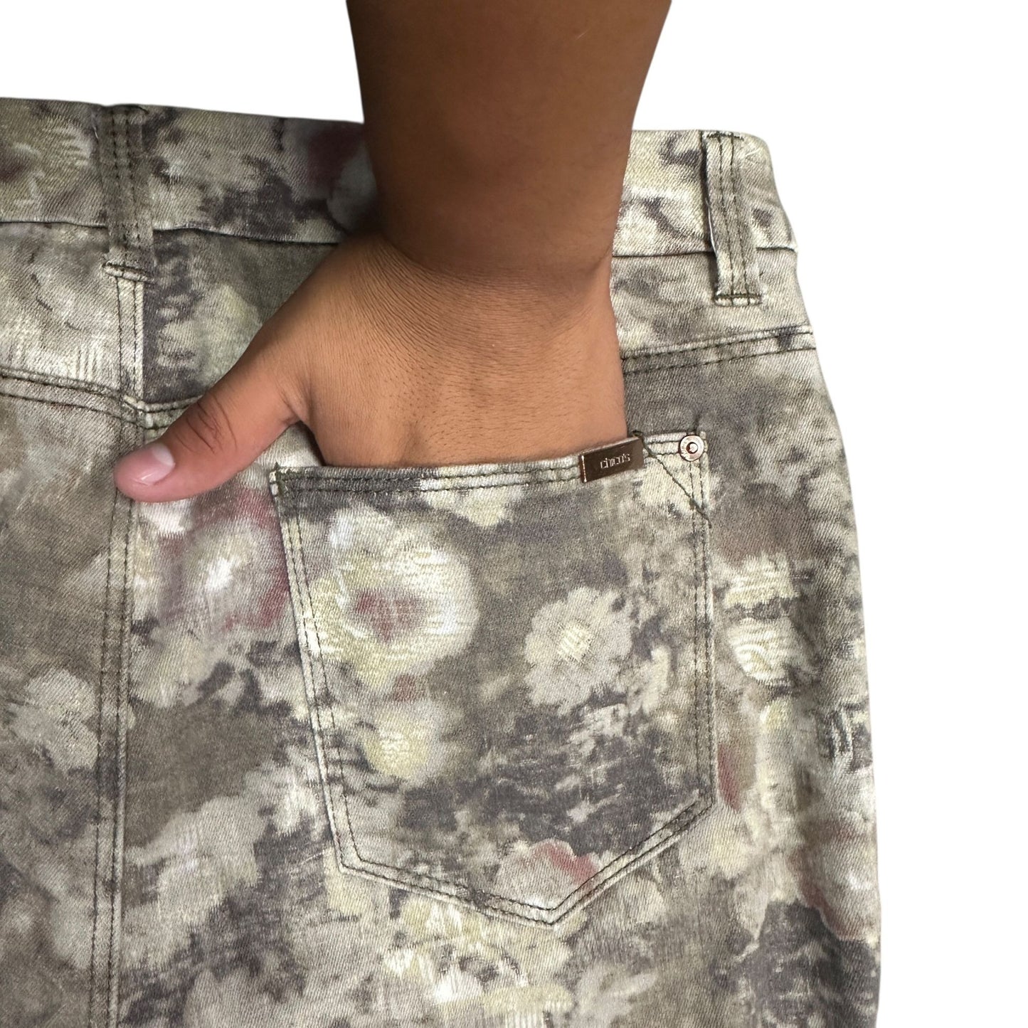 Chicos 0.5 So Slimming Girlfriend Ankle Jeans Floral Nonnacore Soft Girl Small