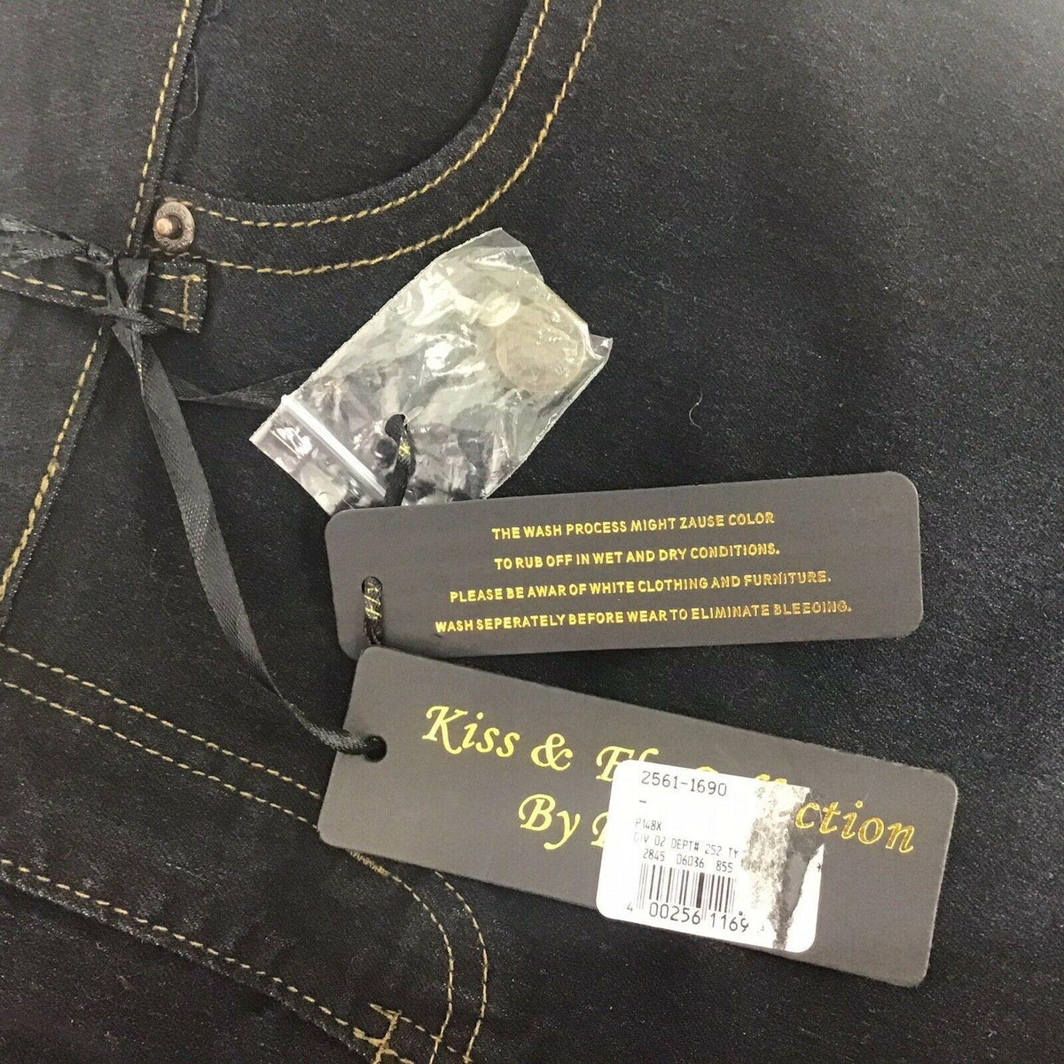 NWT Kiss & Fly Rosee 17/18 Skinny Jeans Stretch Dark Wash 5 Pocket Straight Leg