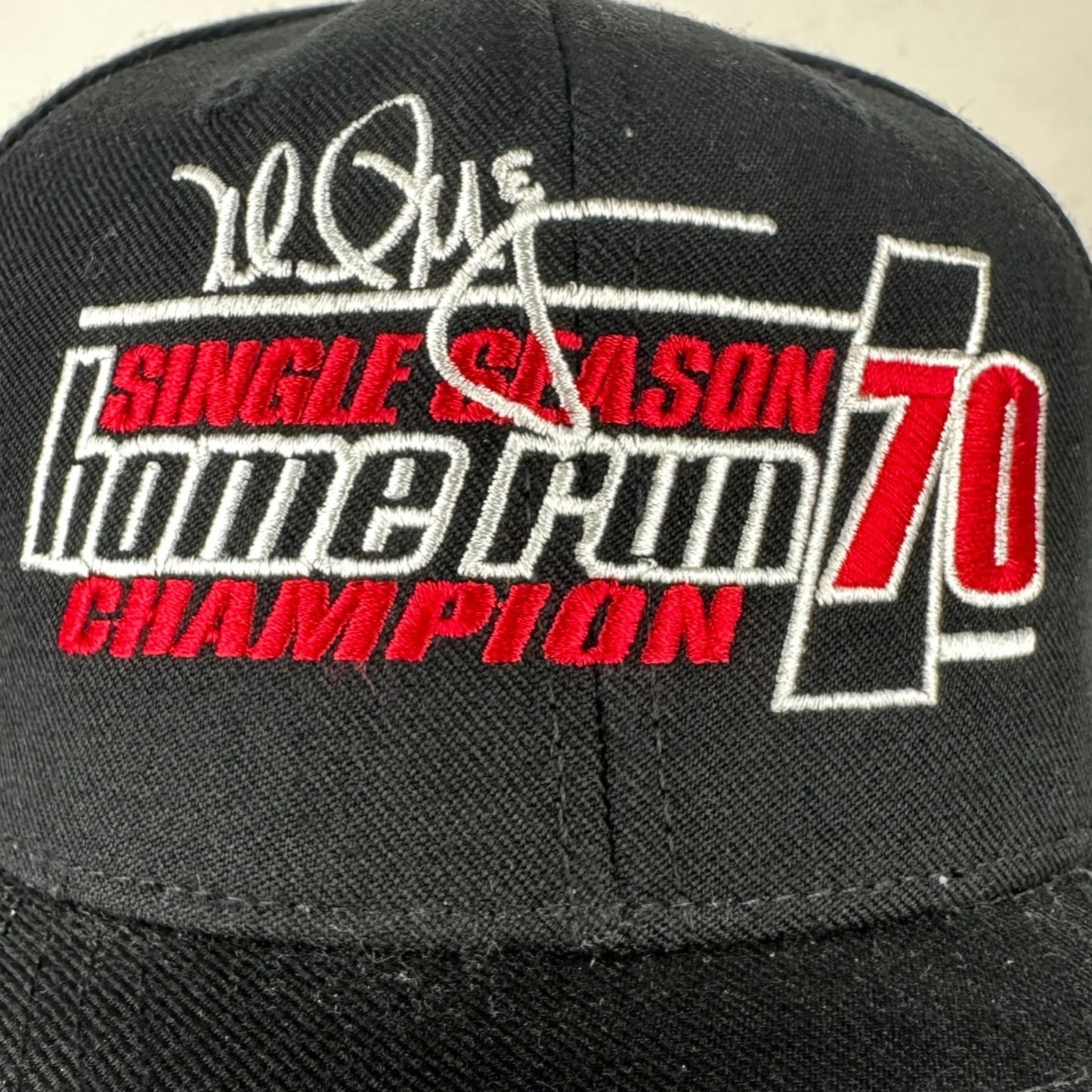 Mark McGuire Snapback Hat New Era Home Run Champion Clubhouse Cap Black