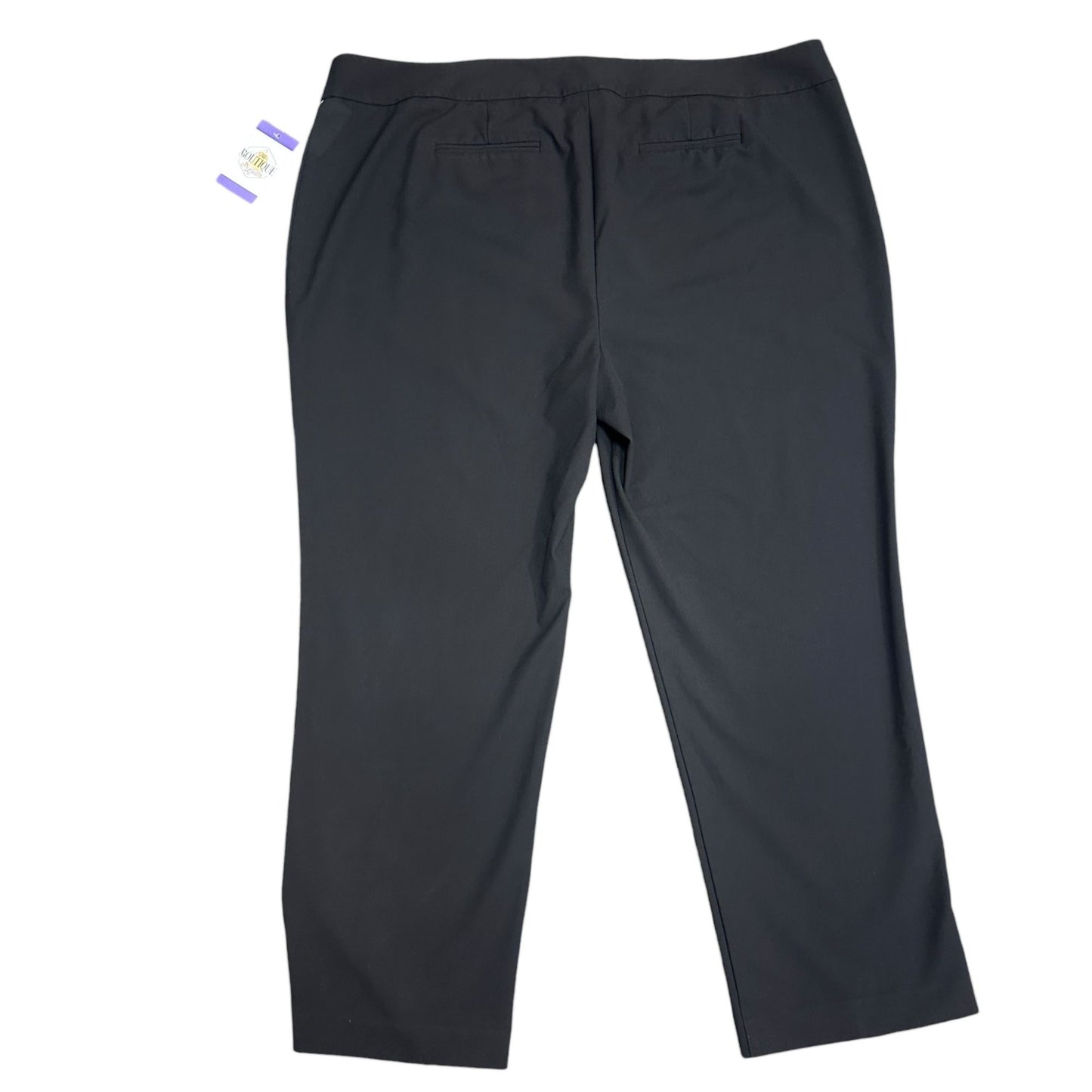 The Limited Collection Plus Size 20W Black Slim Fit Stretch Dress Pants Office