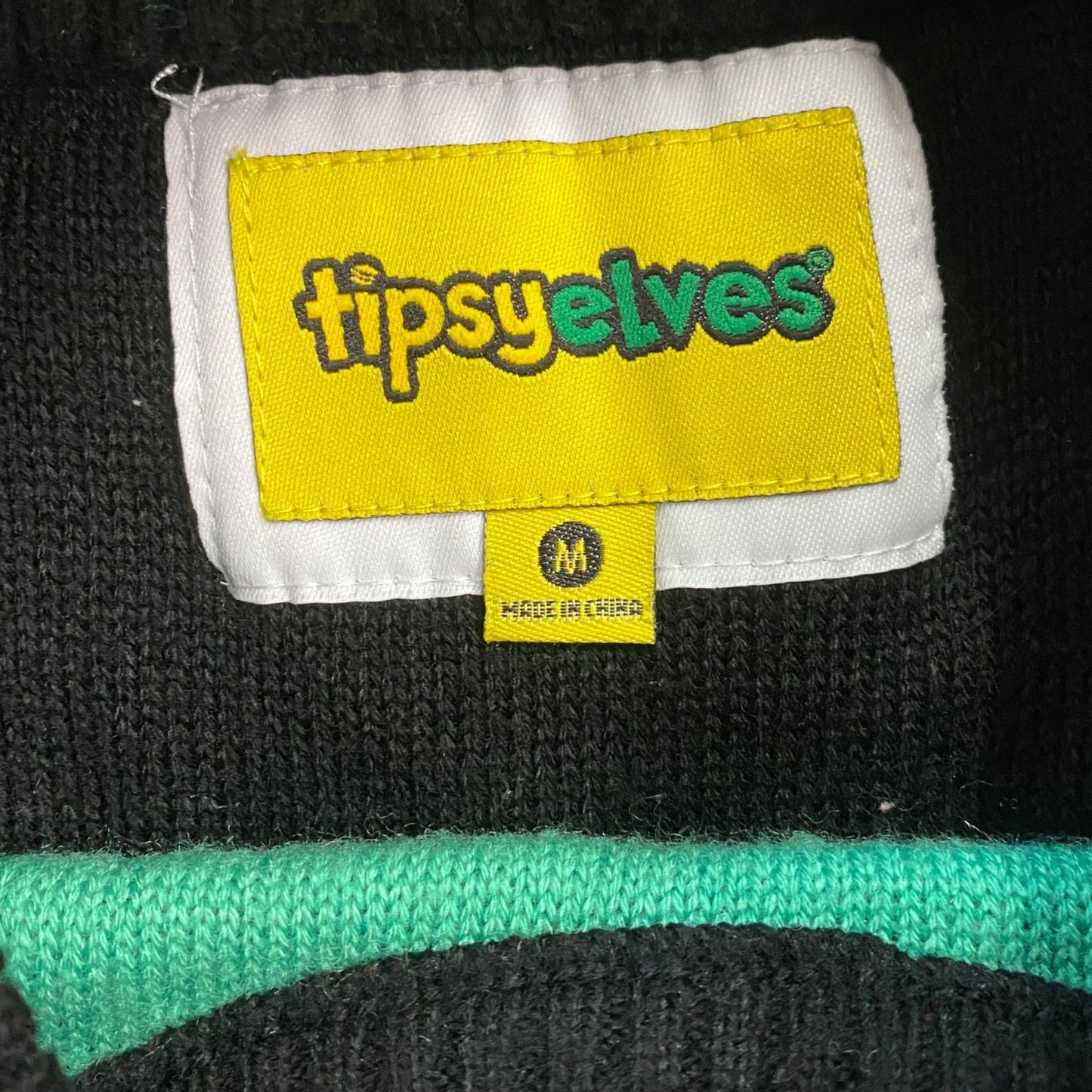 Ugly Xmas Sweater Tipsy Elves M Single & Ready to Jingle Novelty Kitschy Holiday