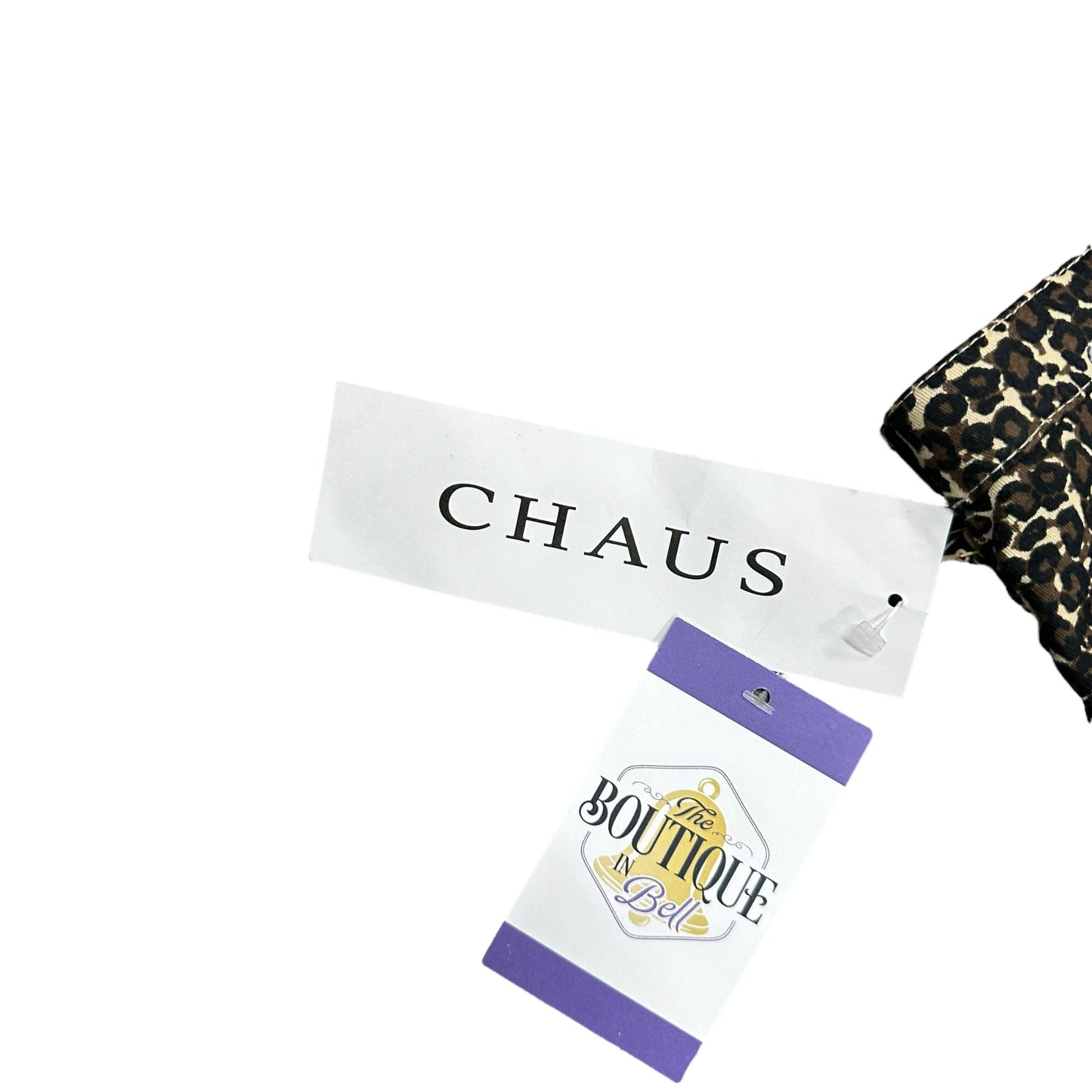 NWT Chaus Leopard Print Capri Pants Secret Stretch Waist Indie Sleaze Wide