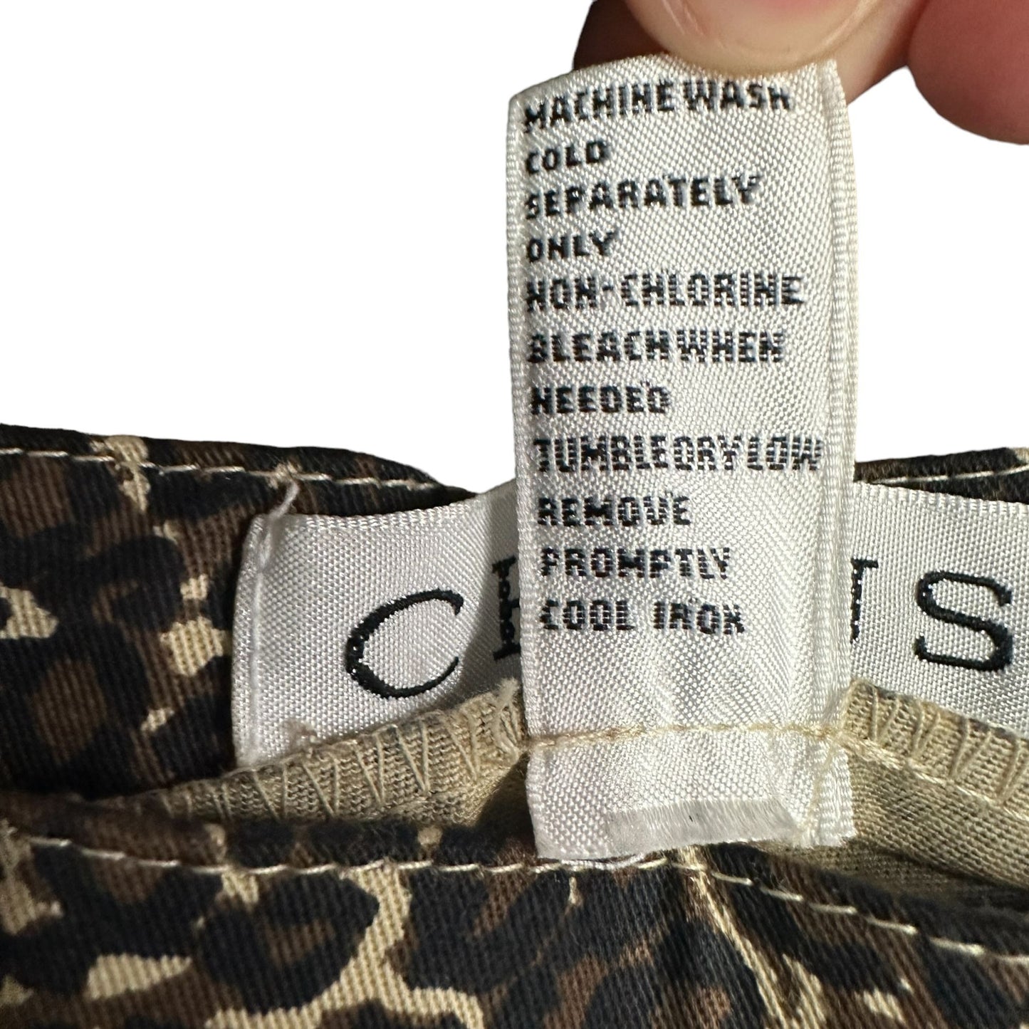 NWT Chaus Leopard Print Capri Pants Secret Stretch Waist Indie Sleaze Wide