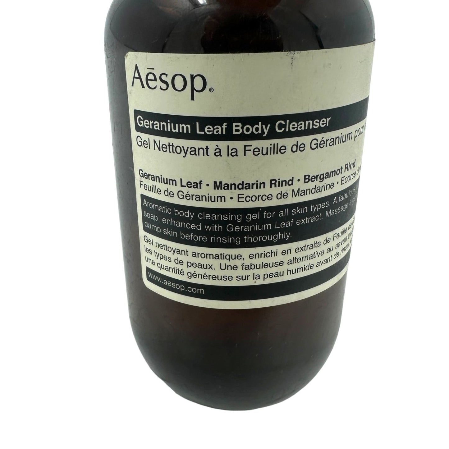 Aesop Geranium Leaf Body Cleanser 6.8 fl oz Aromatic Gel For All Skin Types