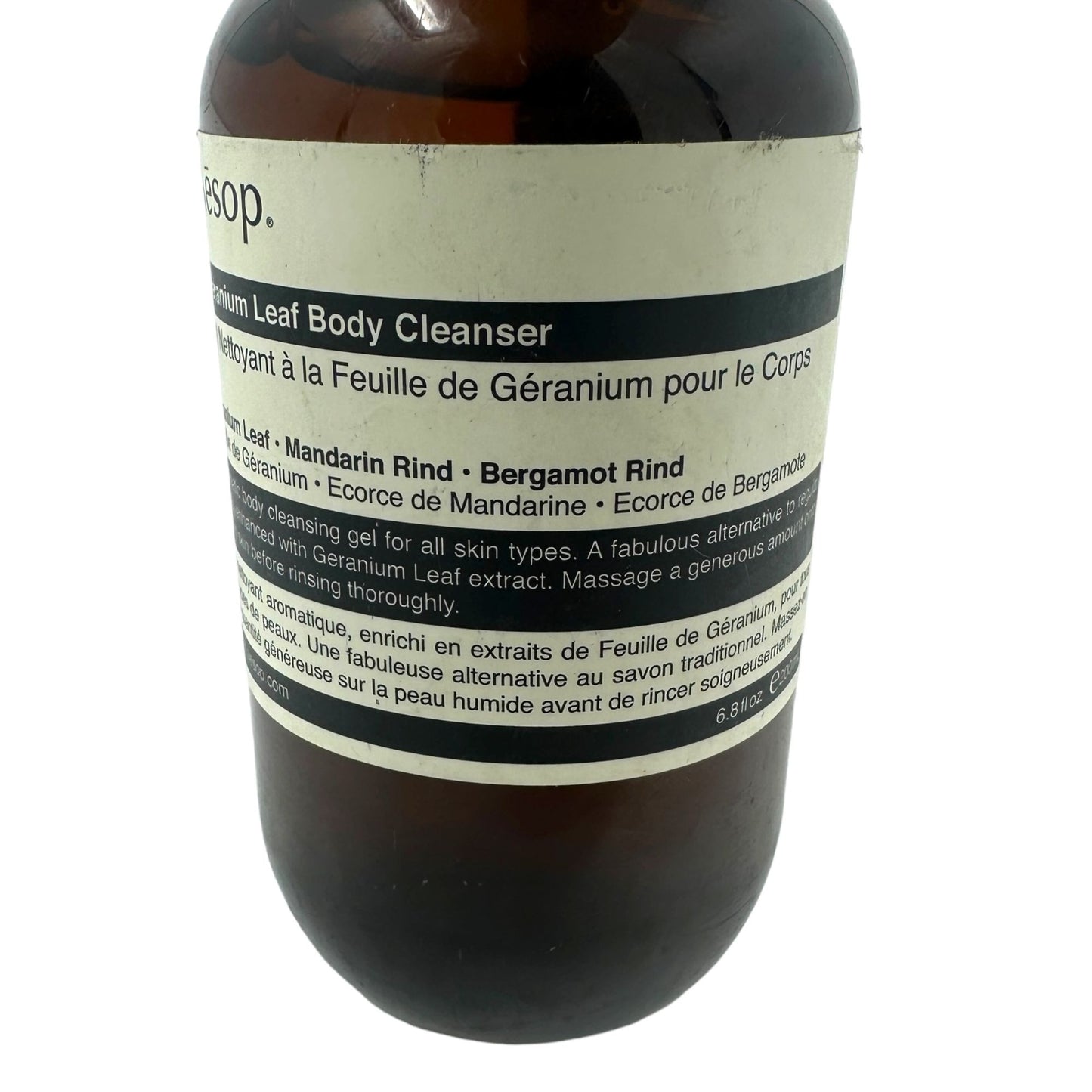 Aesop Geranium Leaf Body Cleanser 6.8 fl oz Aromatic Gel For All Skin Types