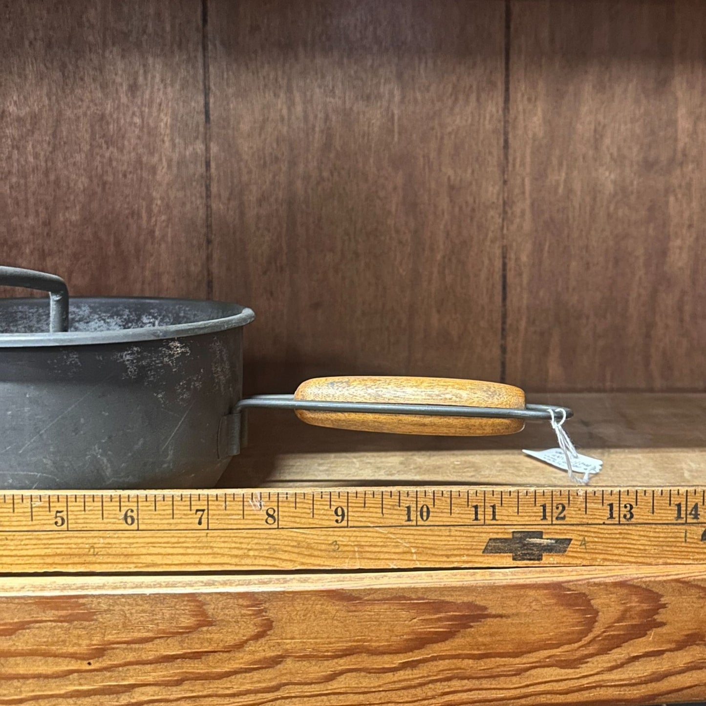 Vtg Foley Metal Food Mill Grinder Masher Ricer Strainer Wooden Handles