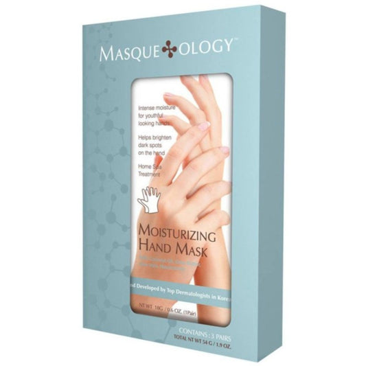 Masqueology Moisturizing Hand Masks 0.6 oz - 3 Count Home Spa Treatment - 3 Pack