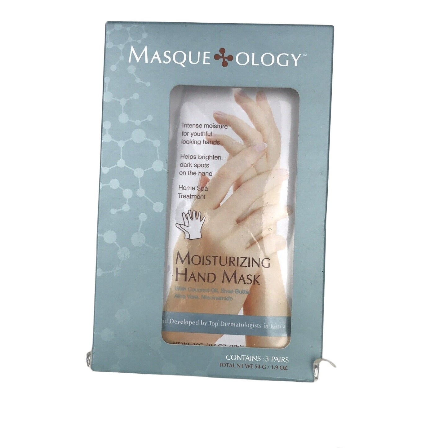 Masqueology Moisturizing Hand Masks 0.6 oz - 3 Count Home Spa Treatment - 3 Pack