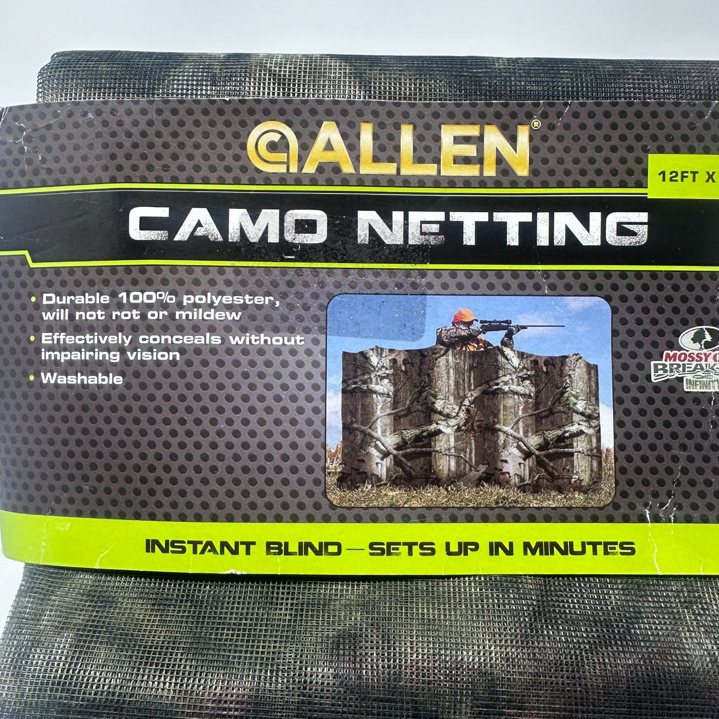 Allen Camo Netting 12Ft X 56In Mossy Oak Break-Up Infinity Washable Hunting