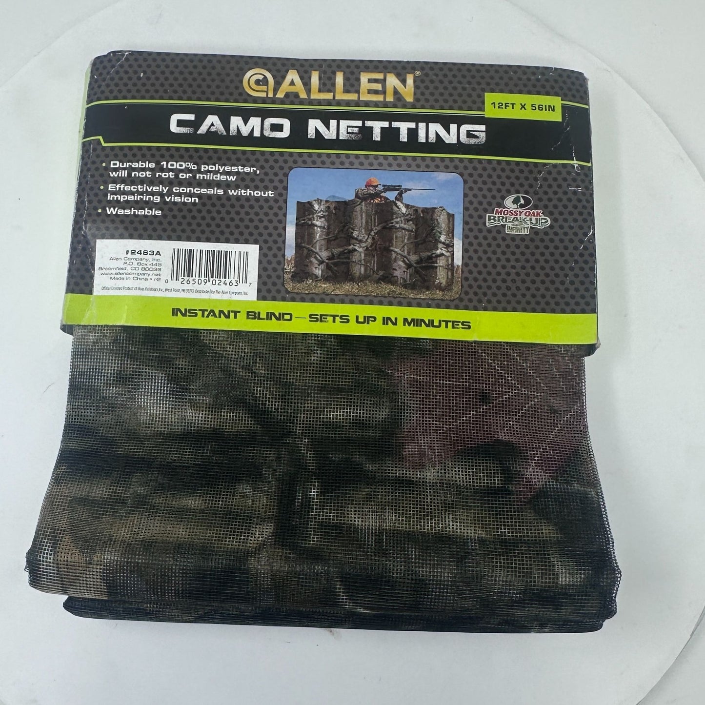 Allen Camo Netting 12Ft X 56In Mossy Oak Break-Up Infinity Washable Hunting