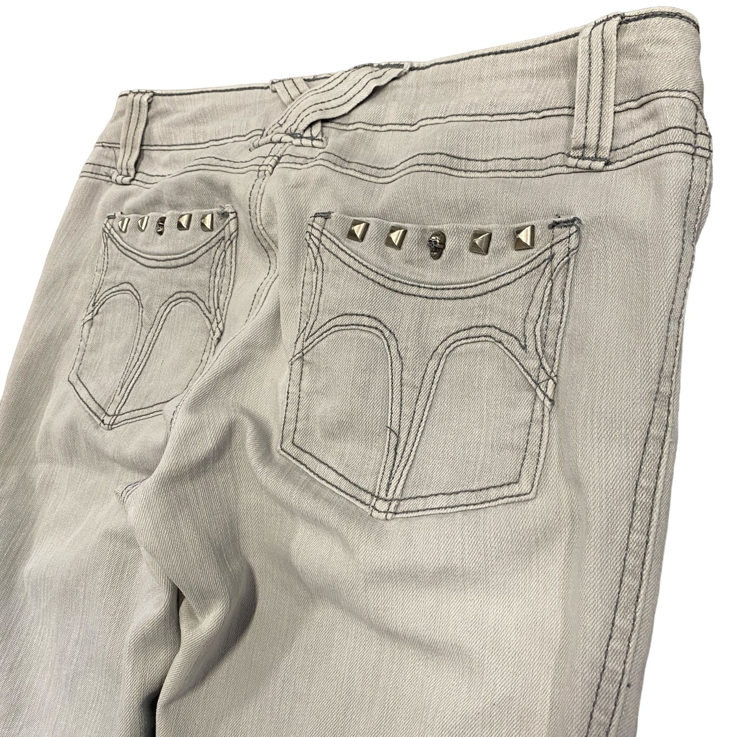 Tripp NYC Daang Goodman Skinny Jeans Juniors 5 Gray Grunge Punk Goth Y2K Vintage