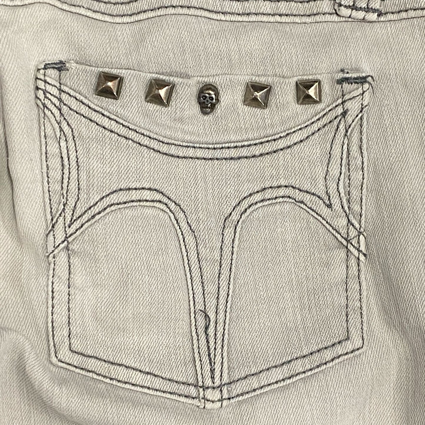 Tripp NYC Daang Goodman Skinny Jeans Juniors 5 Gray Grunge Punk Goth Y2K Vintage