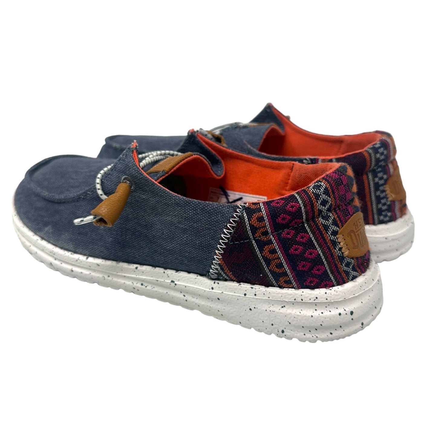 Hey Dude Wendy Funk Baja Womens 7 Boat Shoes Deck Casual Canvas Comfort